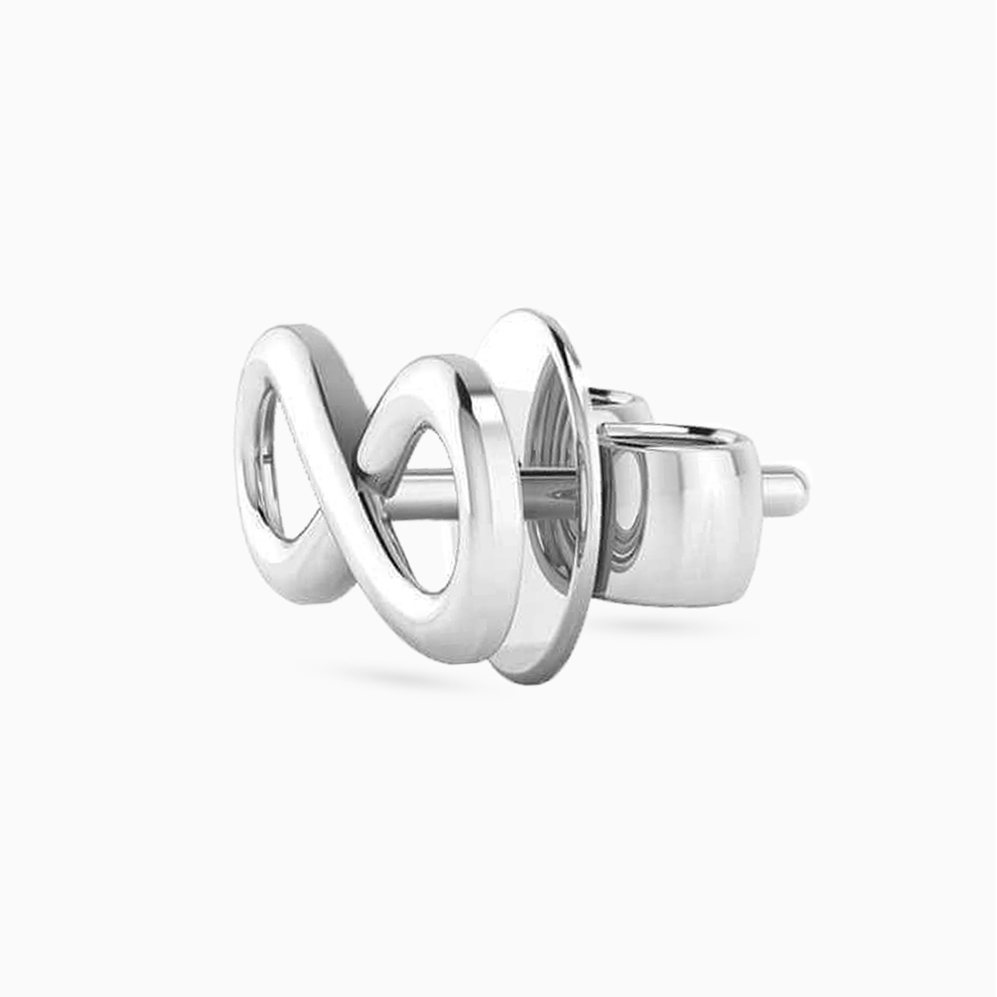 Infinity Stud Earrings in 18K Gold - 3 Infinity Stud Earrings in 18K Gold - 3