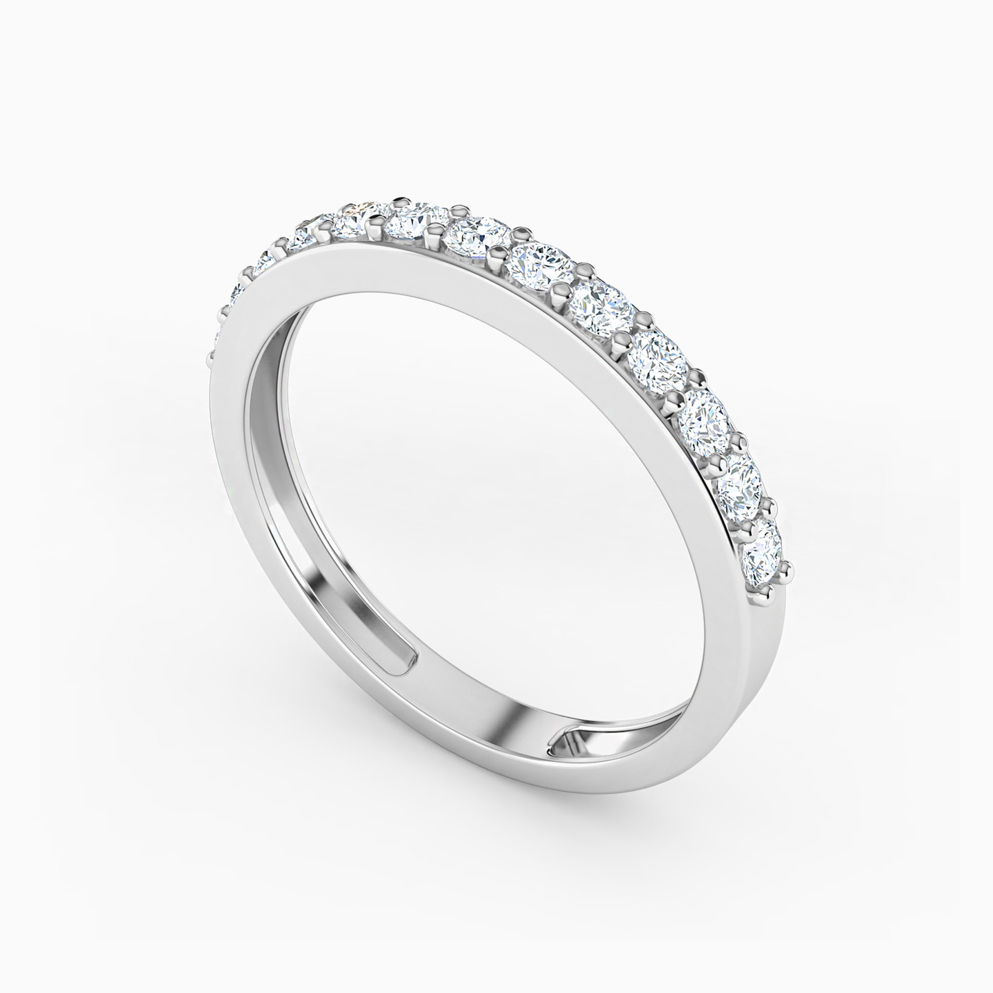 18K Gold Diamond Eternity Ring - 2