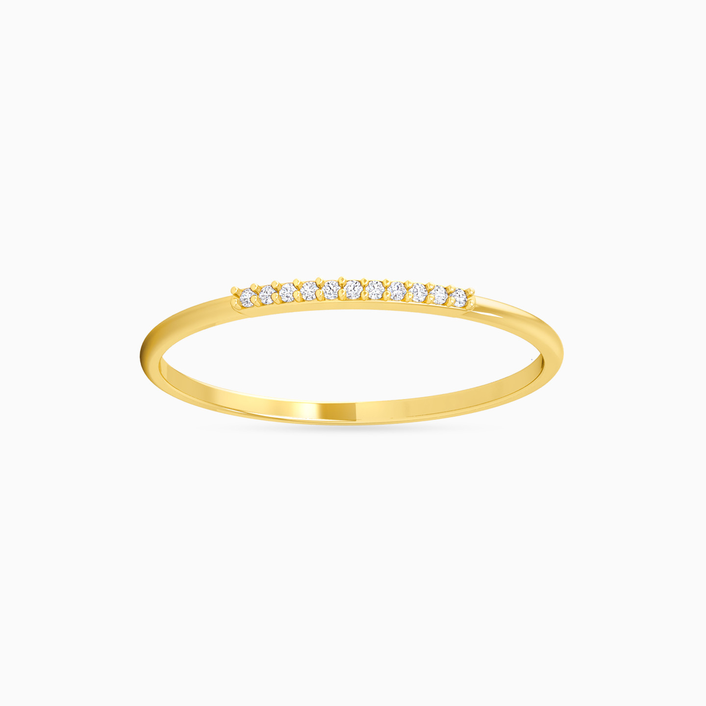 Brilliant Diamonds Eternity Ring in 18K Gold - 3 Brilliant Diamonds Eternity Ring in 18K Gold - 3