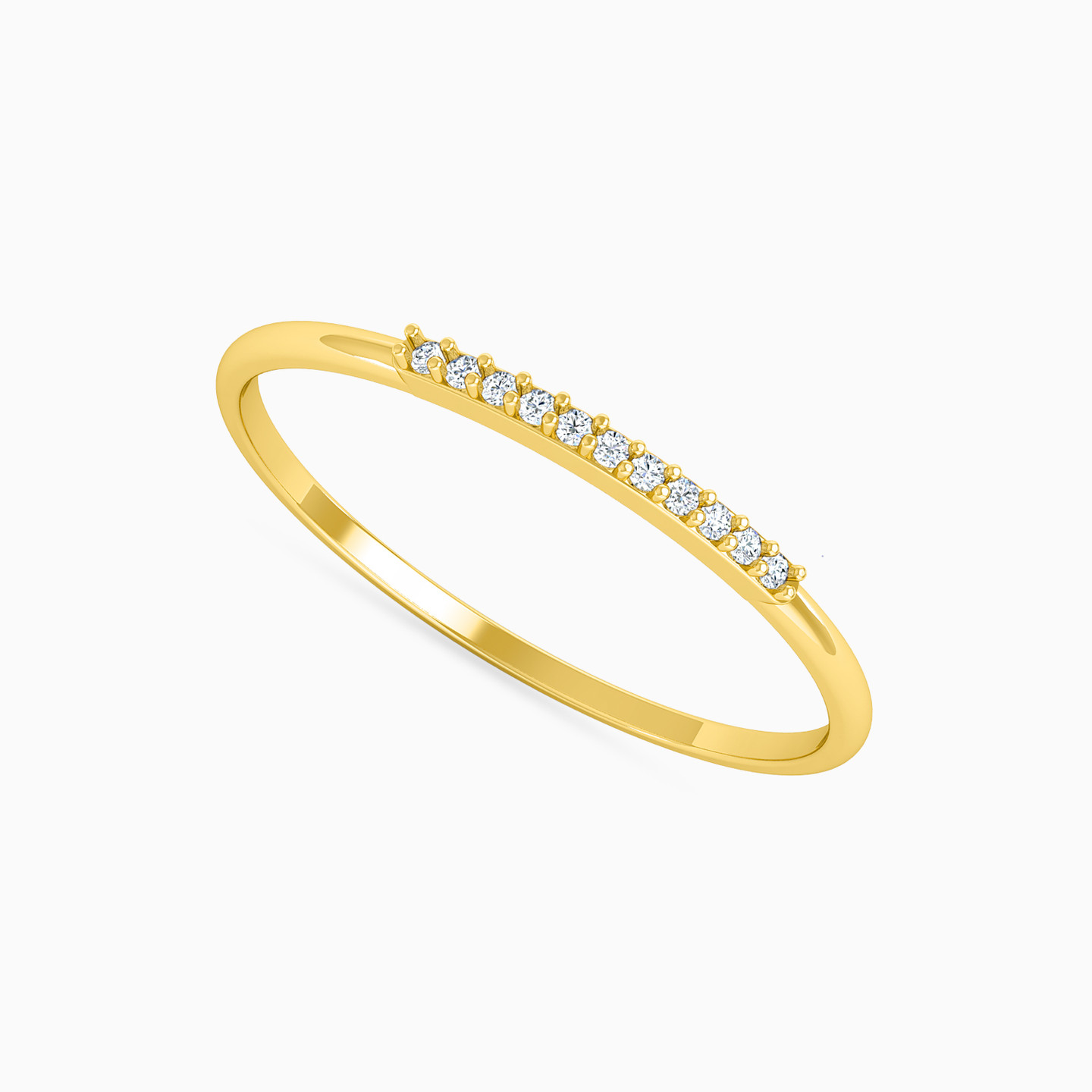 Brilliant Diamonds Eternity Ring in 18K Gold - 4 Brilliant Diamonds Eternity Ring in 18K Gold - 4