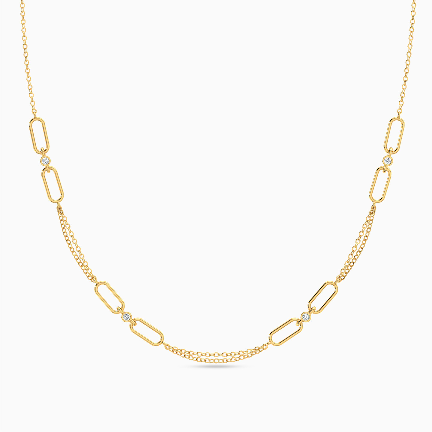 Multi Shaped Cubic Zirconia Full Jewelry Set in 18K Gold (4 Pieces) - 2 Multi Shaped Cubic Zirconia Full Jewelry Set in 18K Gold (4 Pieces) - 2