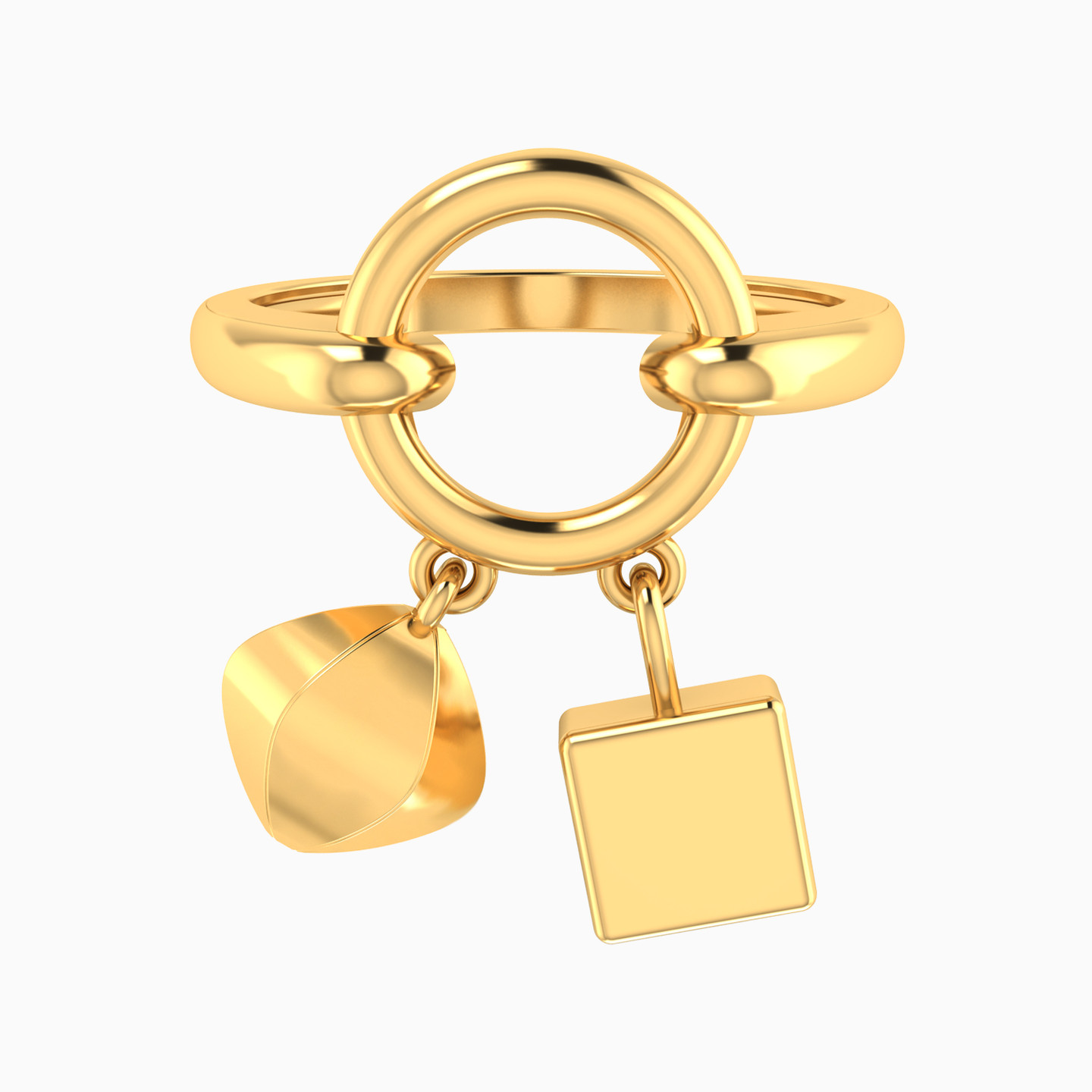 Multi Shaped Jewelry Set in 18K Gold (3 Pieces) - 5 Multi Shaped Jewelry Set in 18K Gold (3 Pieces) - 5