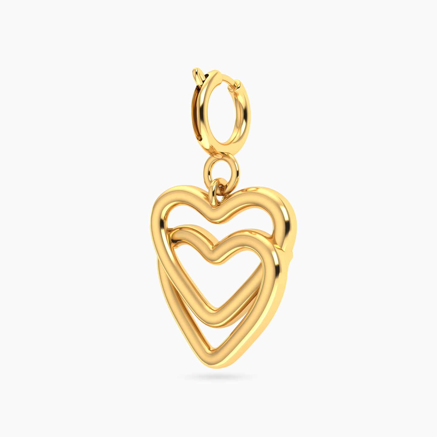 دلاية ذهب عيار 14 قيراط شكل قلوب - 2 دلاية ذهب عيار 14 قيراط شكل قلوب - 2