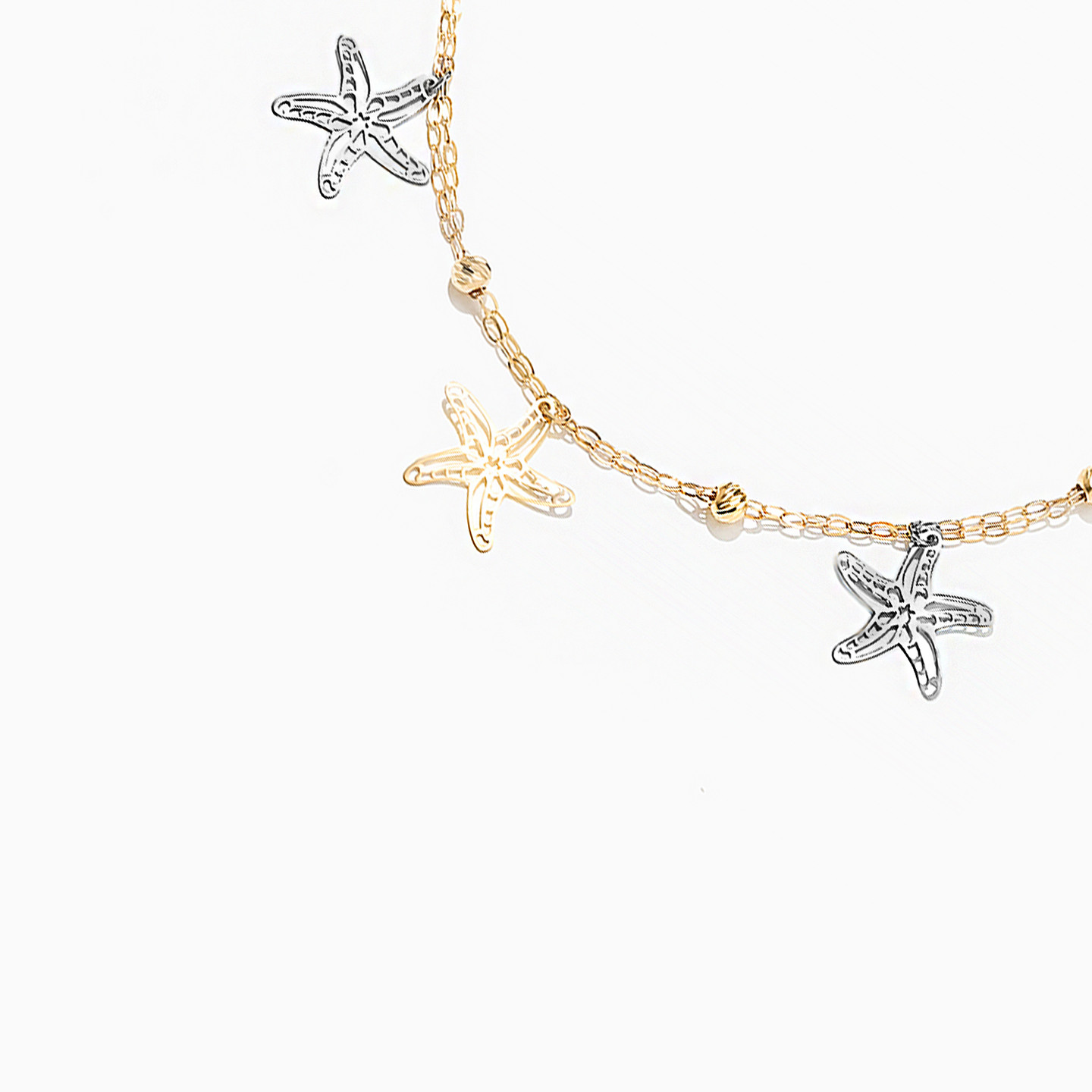 خلخال ذهب نجمة بحر عيار 18 قيراط - 2 خلخال ذهب نجمة بحر عيار 18 قيراط - 2