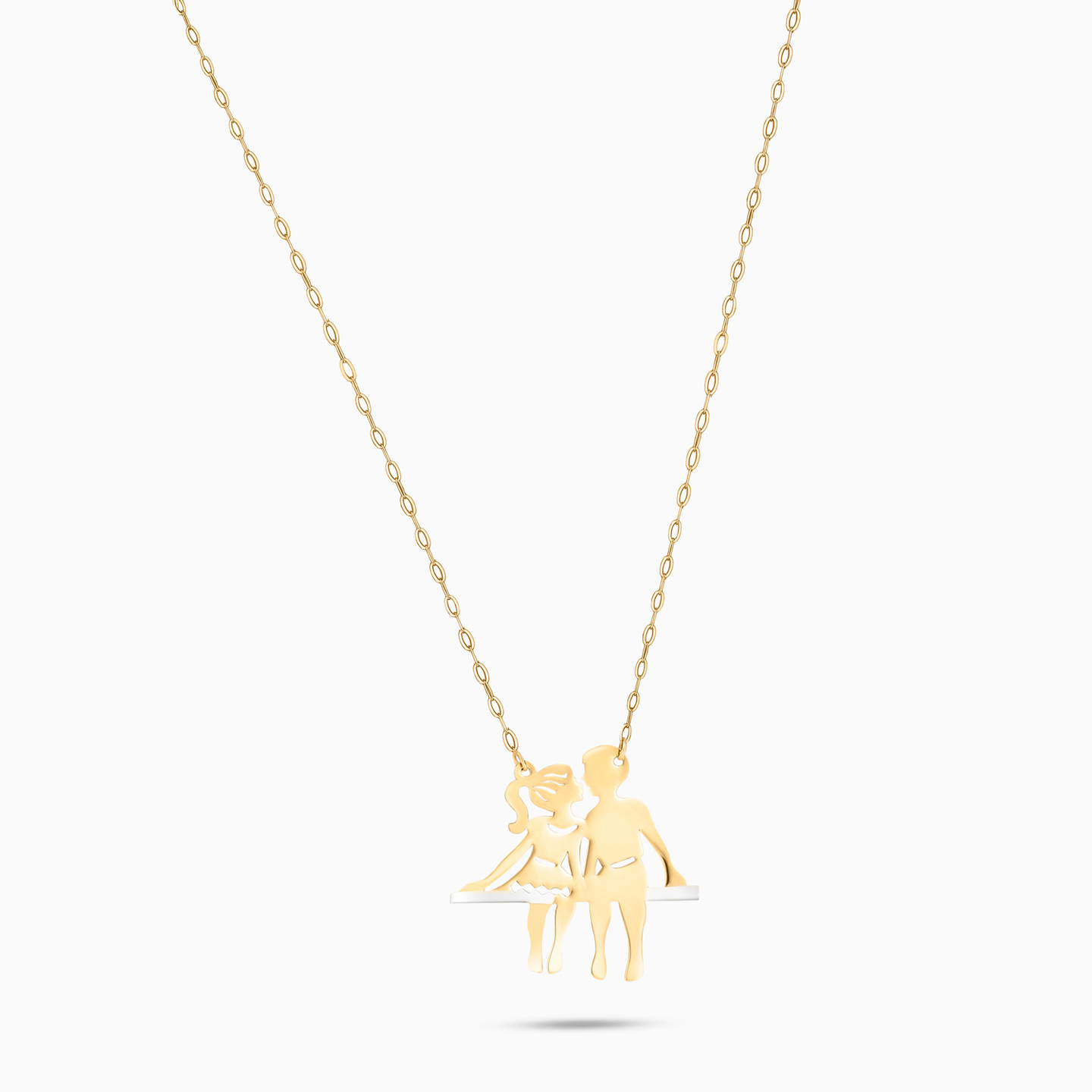 Couple Necklace In 18K Gold - 3