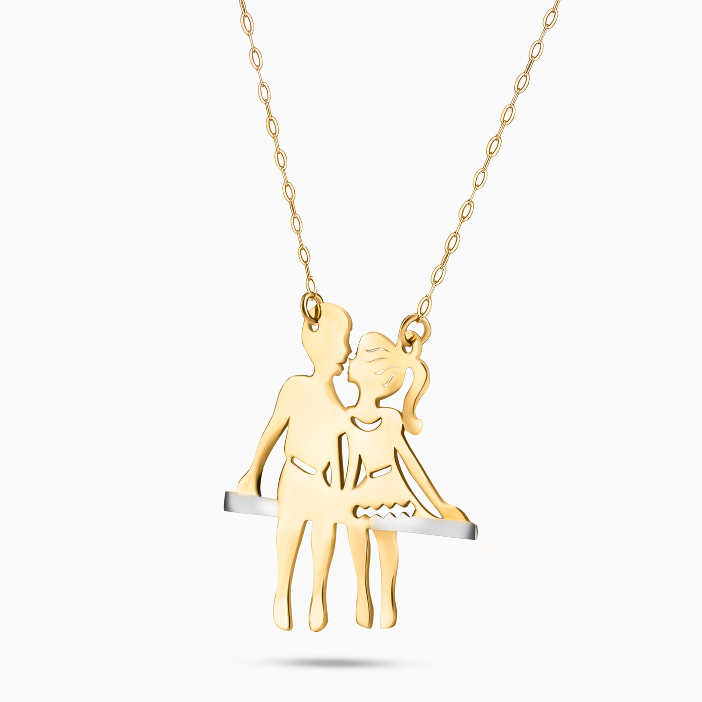 Couple Necklace In 18K Gold - 2