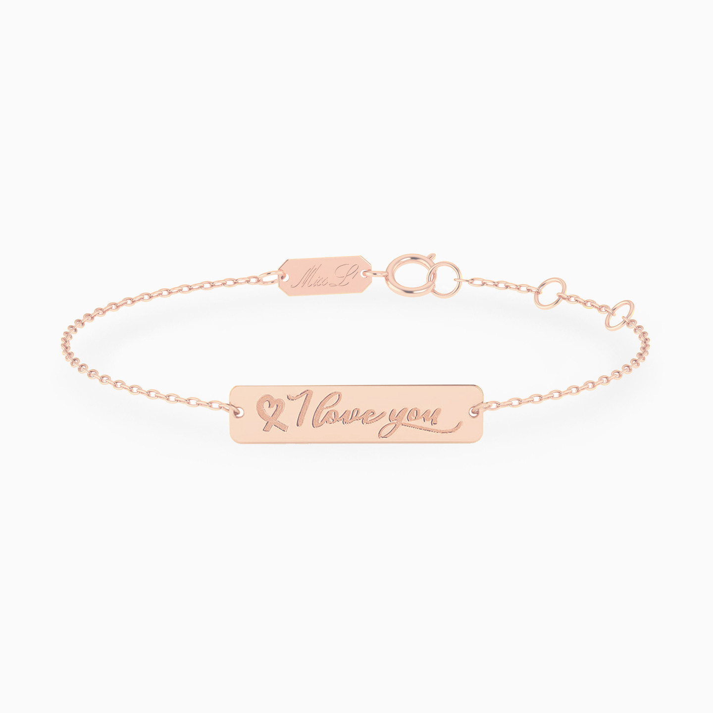 أسورة ذهب I Love You عيار 18 قيراط أسورة ذهب I Love You عيار 18 قيراط