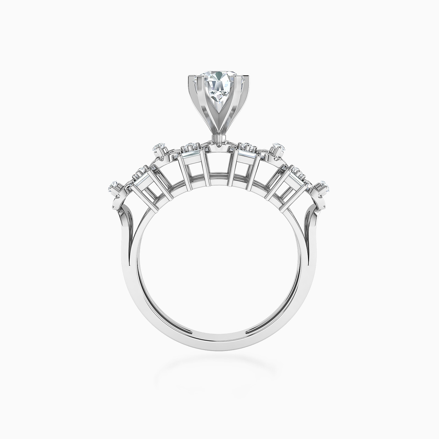 Circle Diamond Ring in 18K Gold - 3 Circle Diamond Ring in 18K Gold - 3