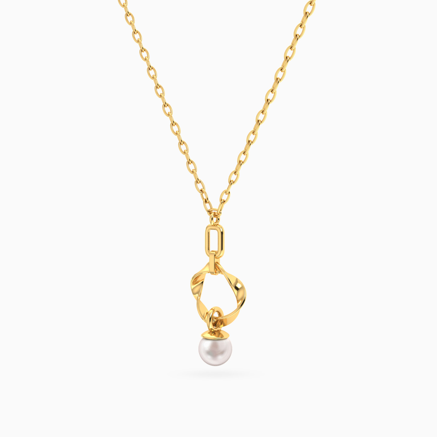 Multishaped Pearl Necklace in 14K Gold - 2 Multishaped Pearl Necklace in 14K Gold - 2