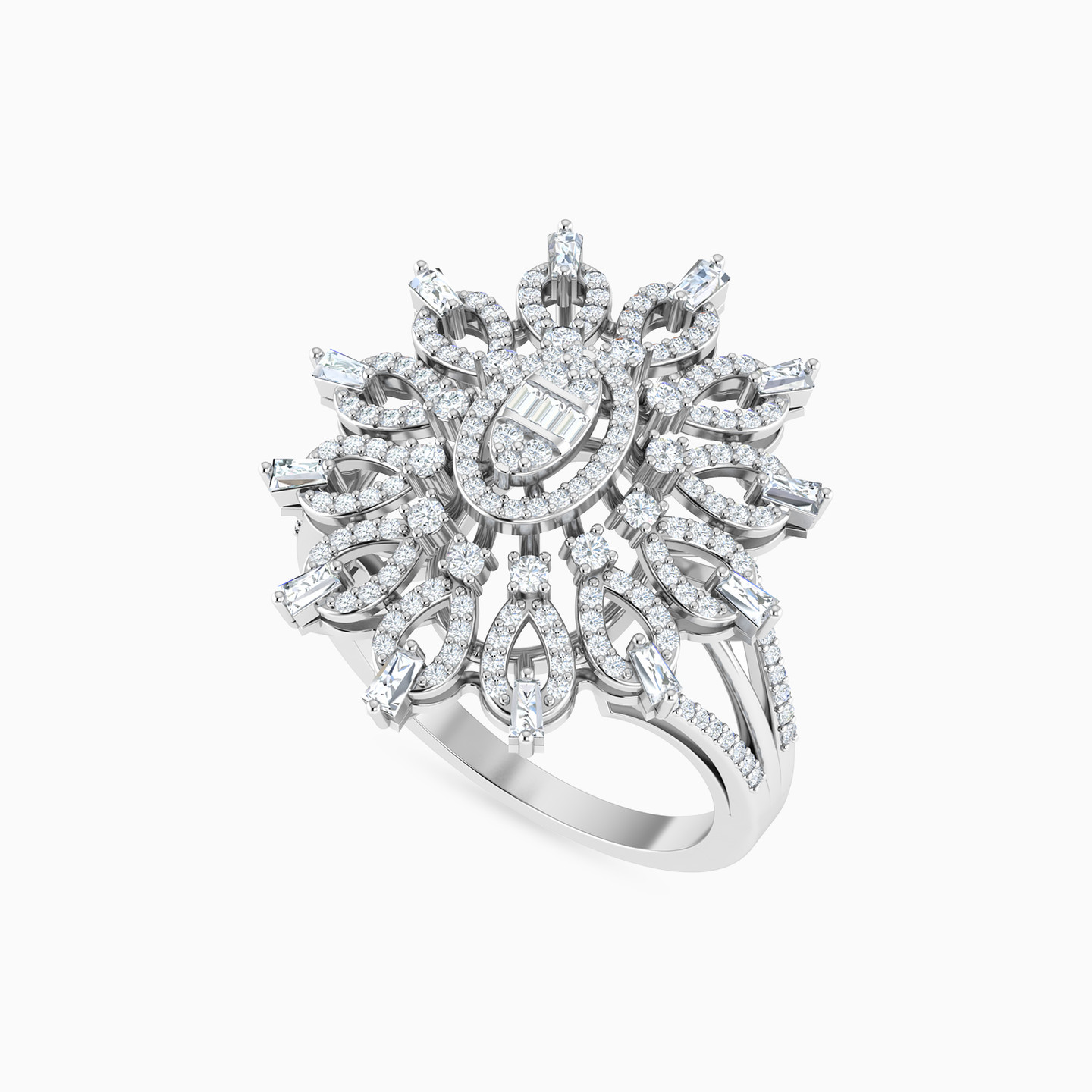 Multi-shaped Diamond Ring in 18K Gold - 3 Multi-shaped Diamond Ring in 18K Gold - 3