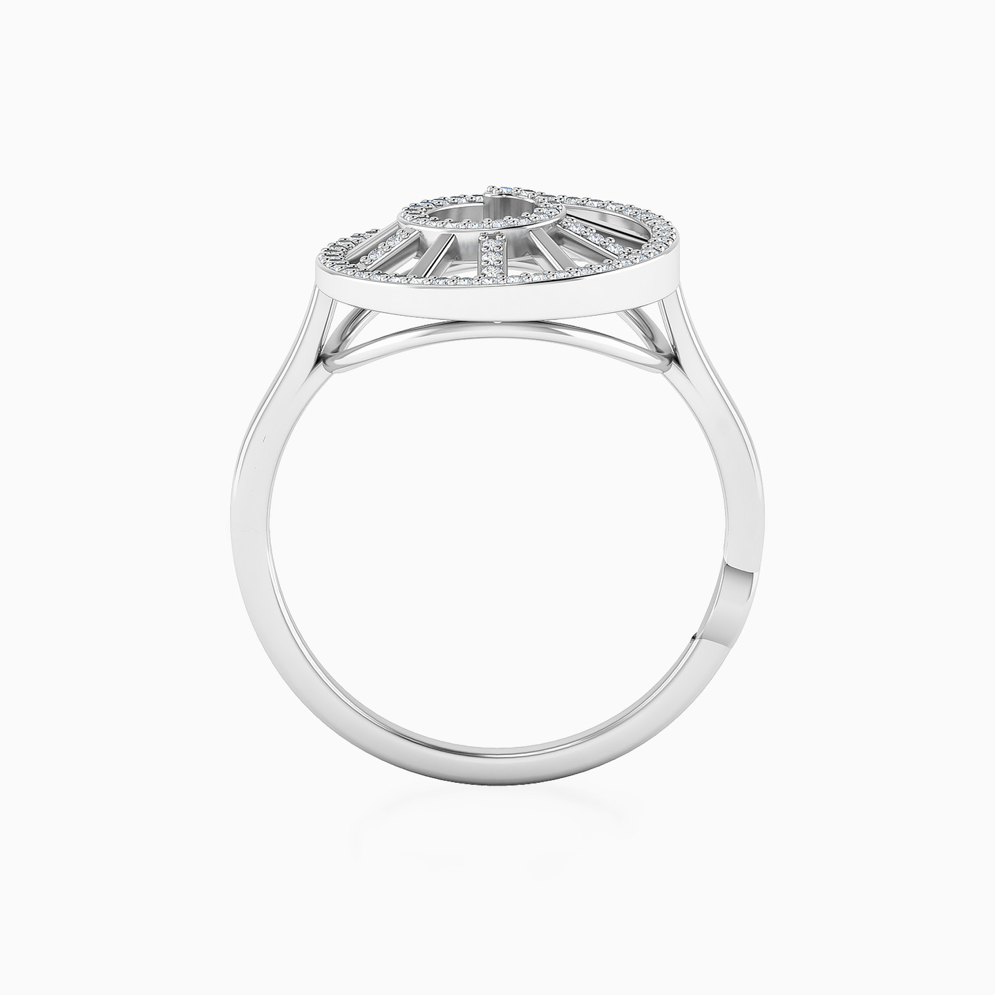 Le Soliel Spiral Diamonds Ring in 18K Gold - 4 Le Soliel Spiral Diamonds Ring in 18K Gold - 4