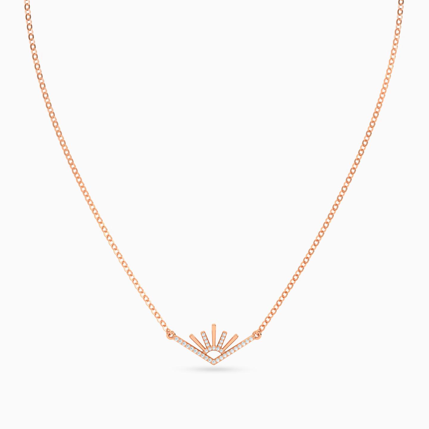Le Soliel Rising Sun Diamond Necklace in 18K Gold - 3 Le Soliel Rising Sun Diamond Necklace in 18K Gold - 3