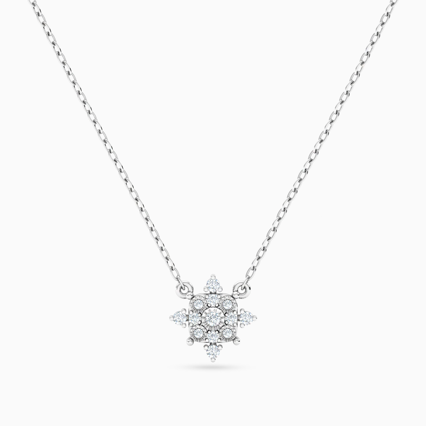 Snowflake Diamond Necklace in 18K Gold Snowflake Diamond Necklace in 18K Gold