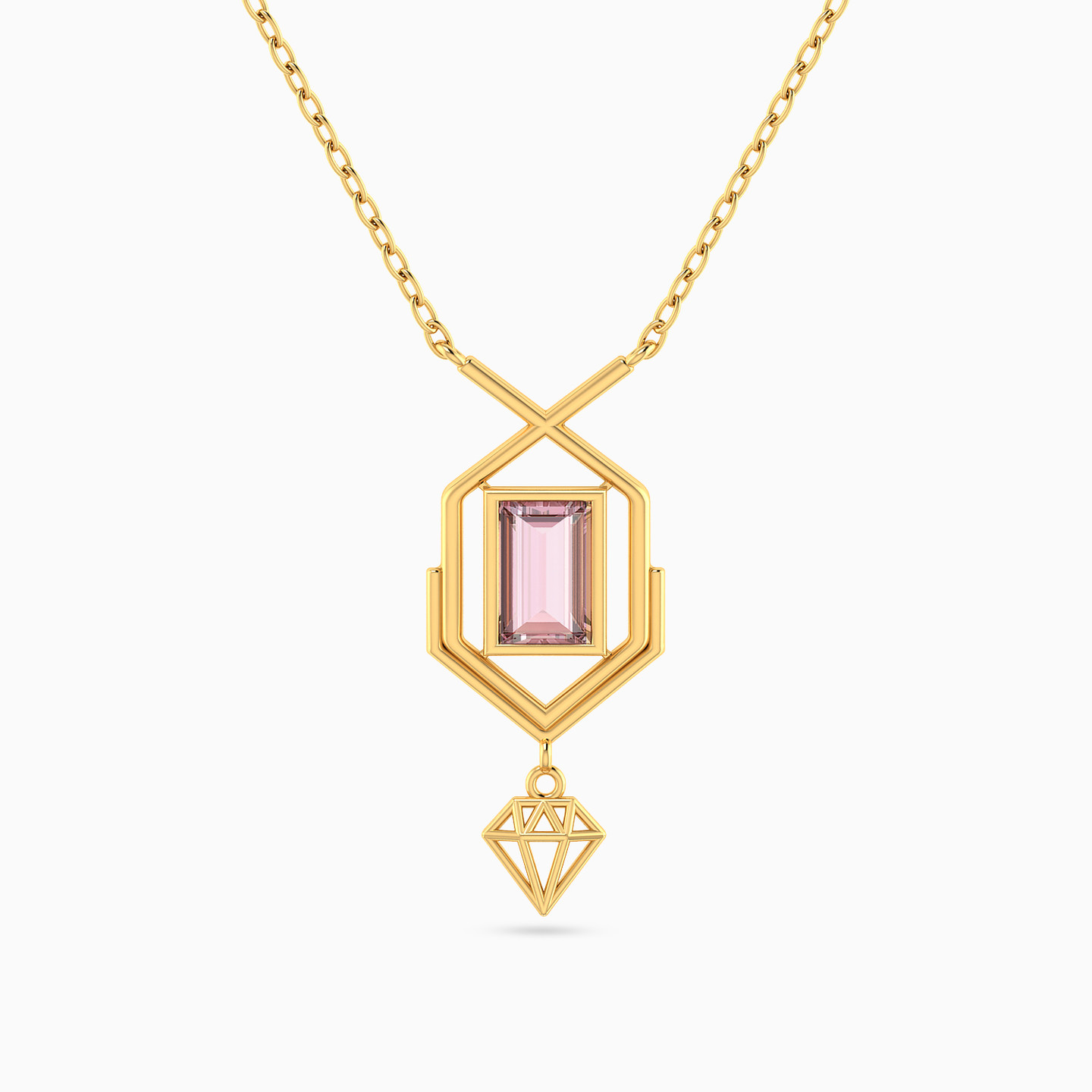 Multi-shaped Necklace in 14K Gold Multi-shaped Necklace in 14K Gold