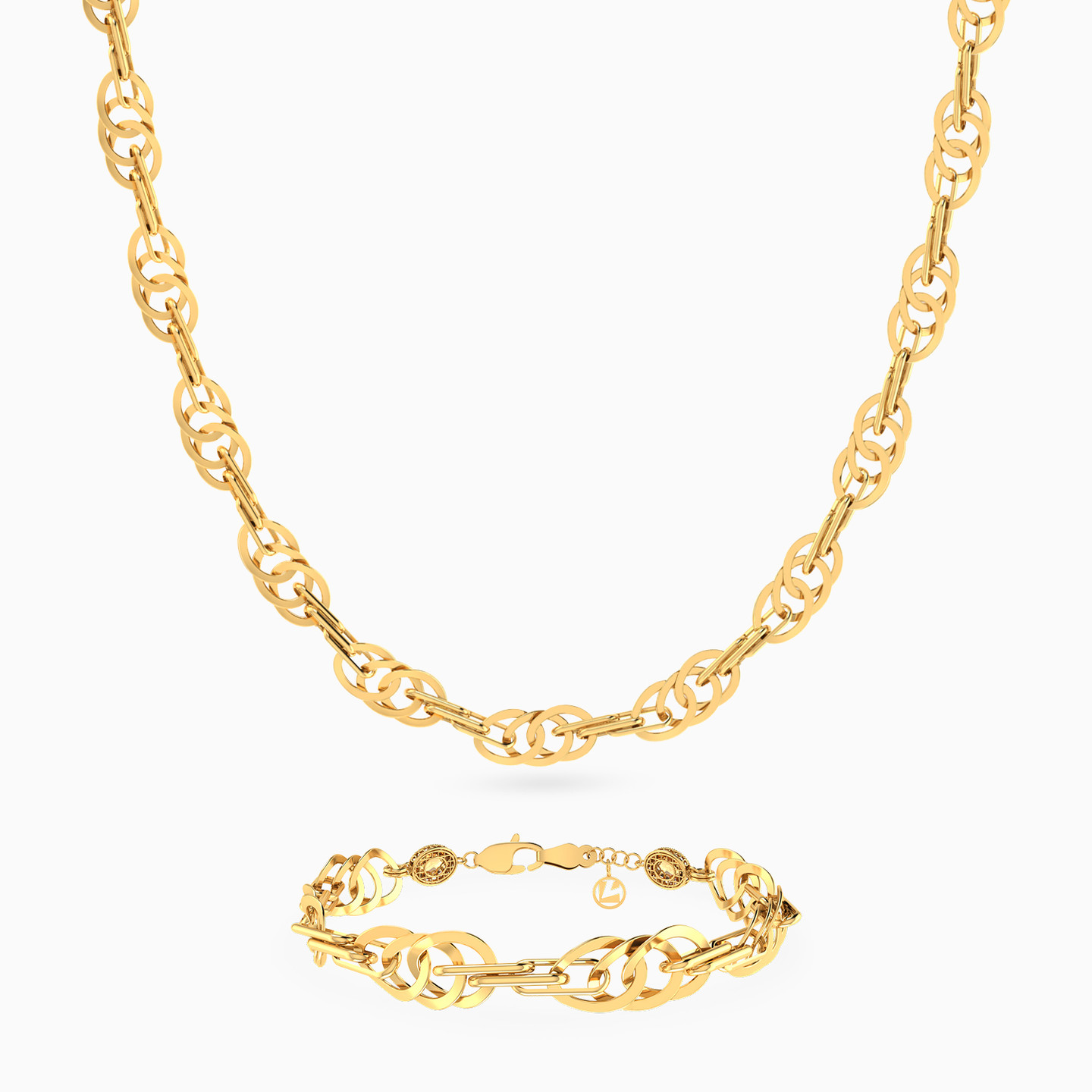 Jewelry Set in 18K Gold (2 Pieces) Jewelry Set in 18K Gold (2 Pieces)