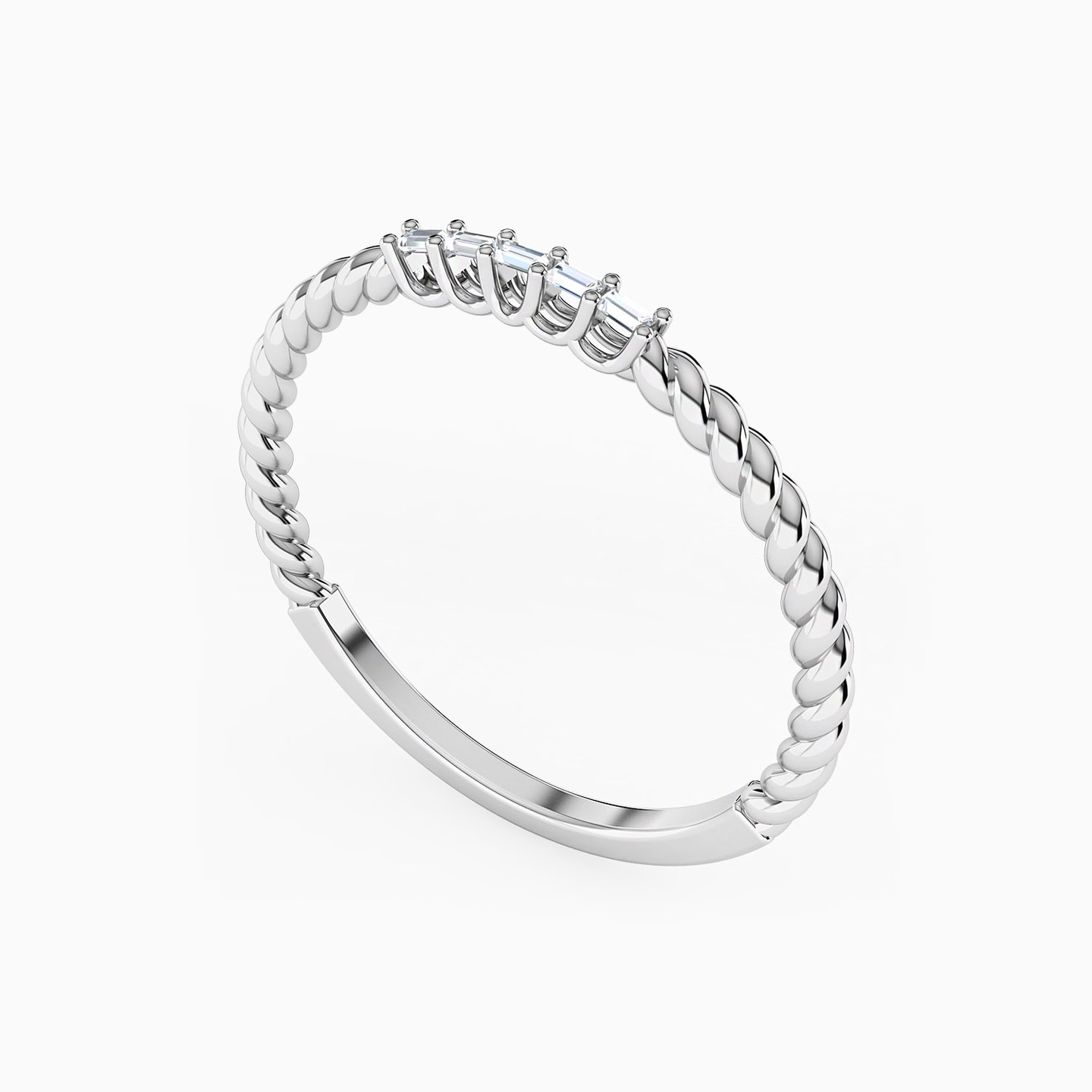 Circle Diamond Band Ring in 18K Gold - 2 Circle Diamond Band Ring in 18K Gold - 2