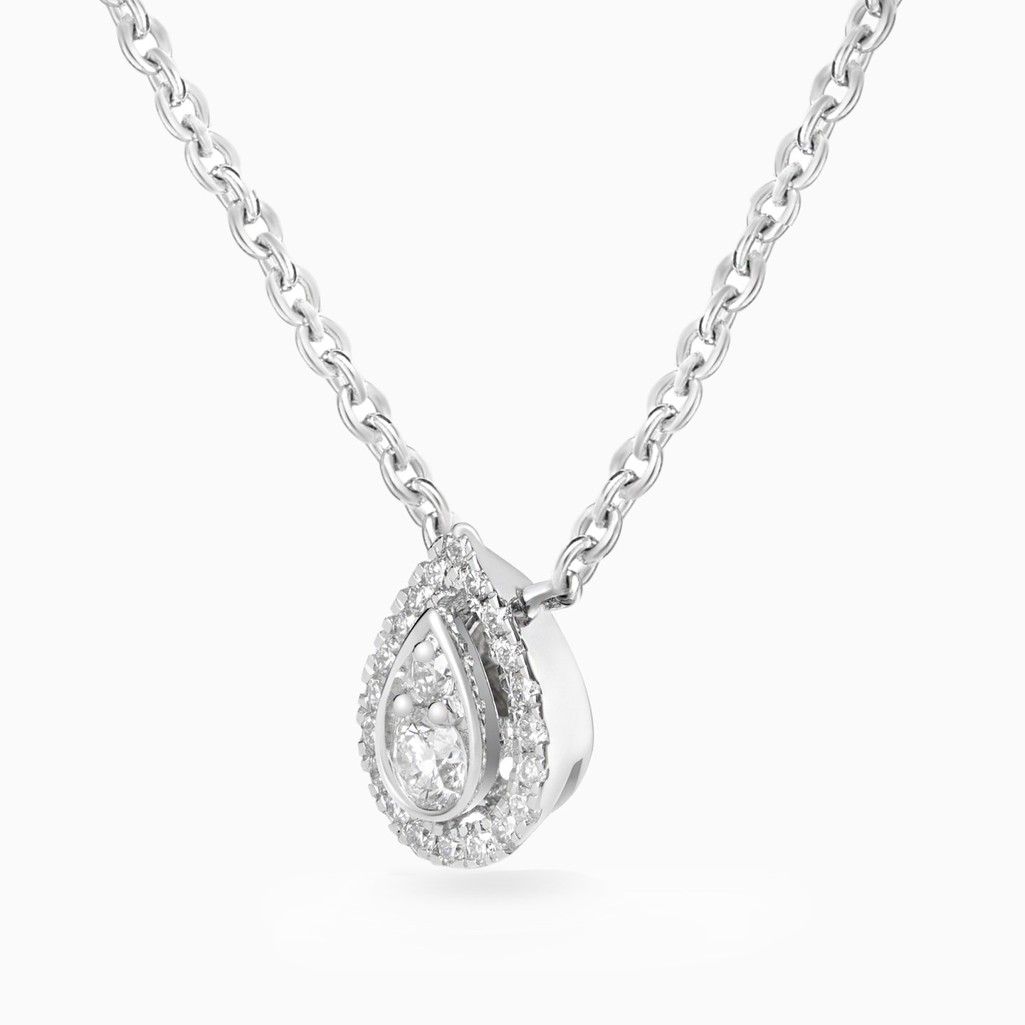 Lab Grown Diamond Necklace in 18K Gold - 2 Lab Grown Diamond Necklace in 18K Gold - 2