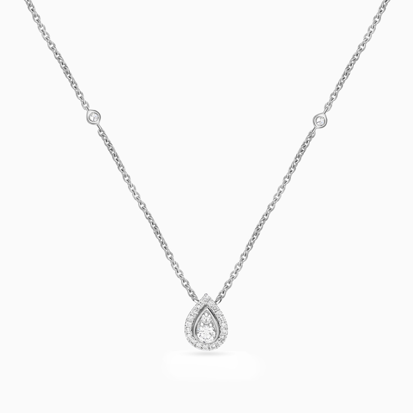 Lab Grown Diamond Necklace in 18K Gold - 3 Lab Grown Diamond Necklace in 18K Gold - 3