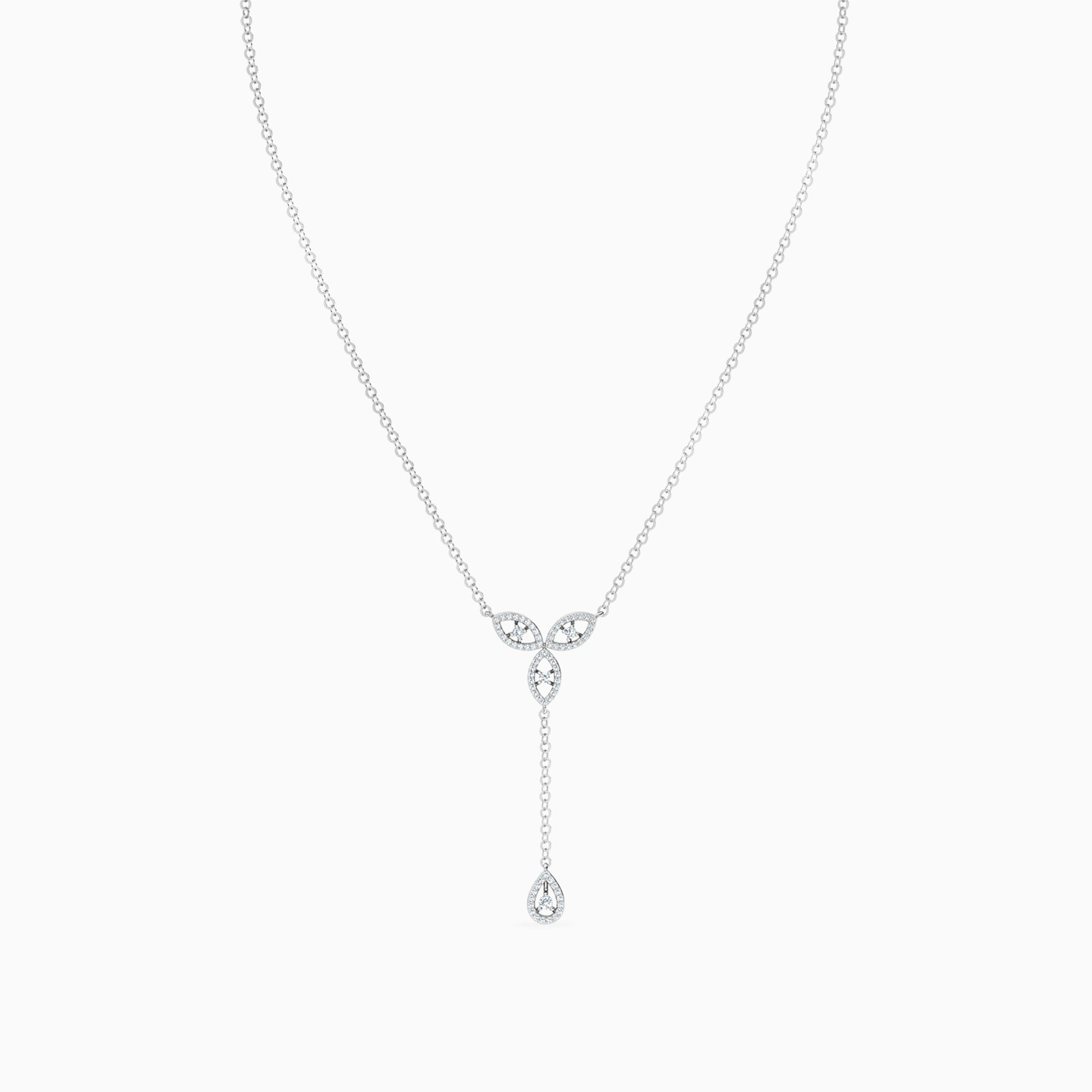 Diamond Necklace in 18k Gold - 3 Diamond Necklace in 18k Gold - 3