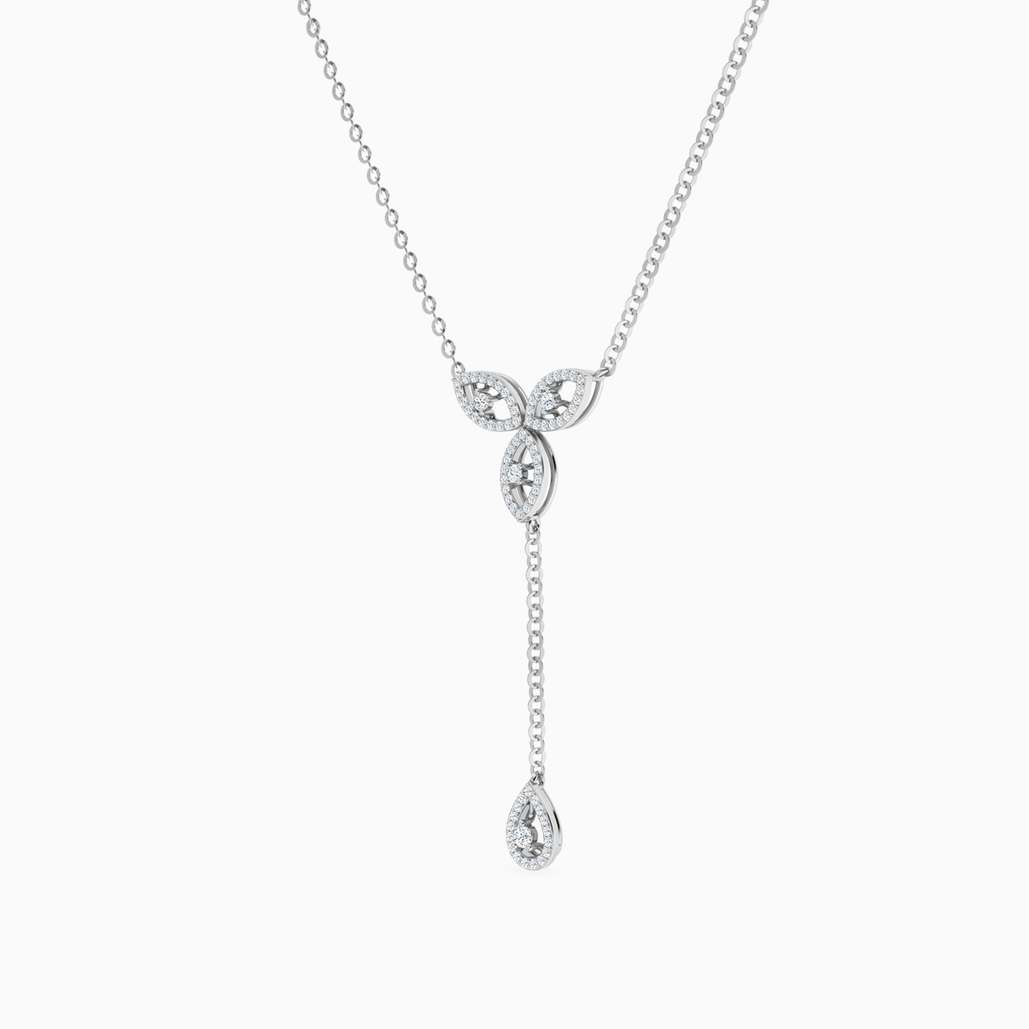Diamond Necklace in 18k Gold - 2 Diamond Necklace in 18k Gold - 2