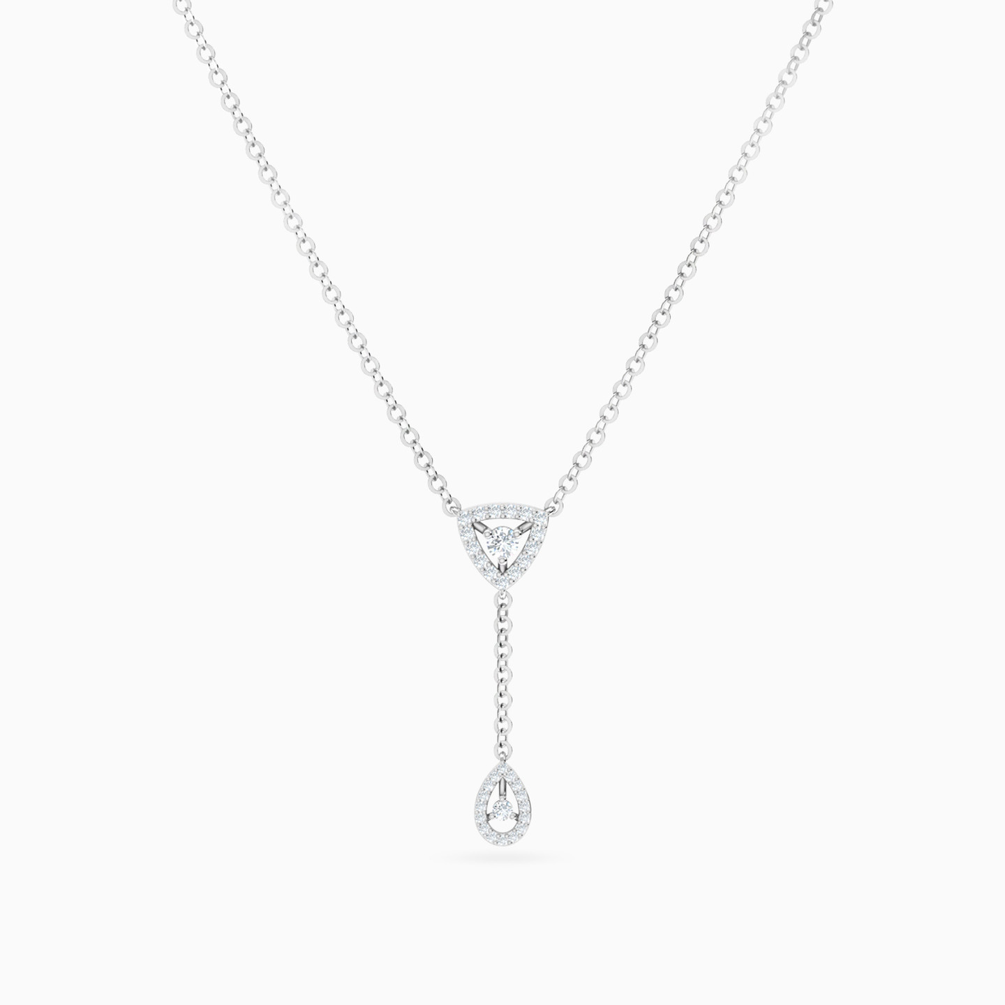 سلسلة ذهب عيار 18 قيراط مزينة بالألماس - 3 سلسلة ذهب عيار 18 قيراط مزينة بالألماس - 3