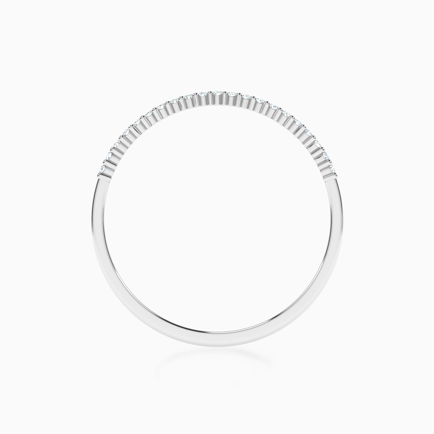 خاتم إتيرنتي ذهب رفيع عيار 18 قيراط مزين بالألماس   - 3