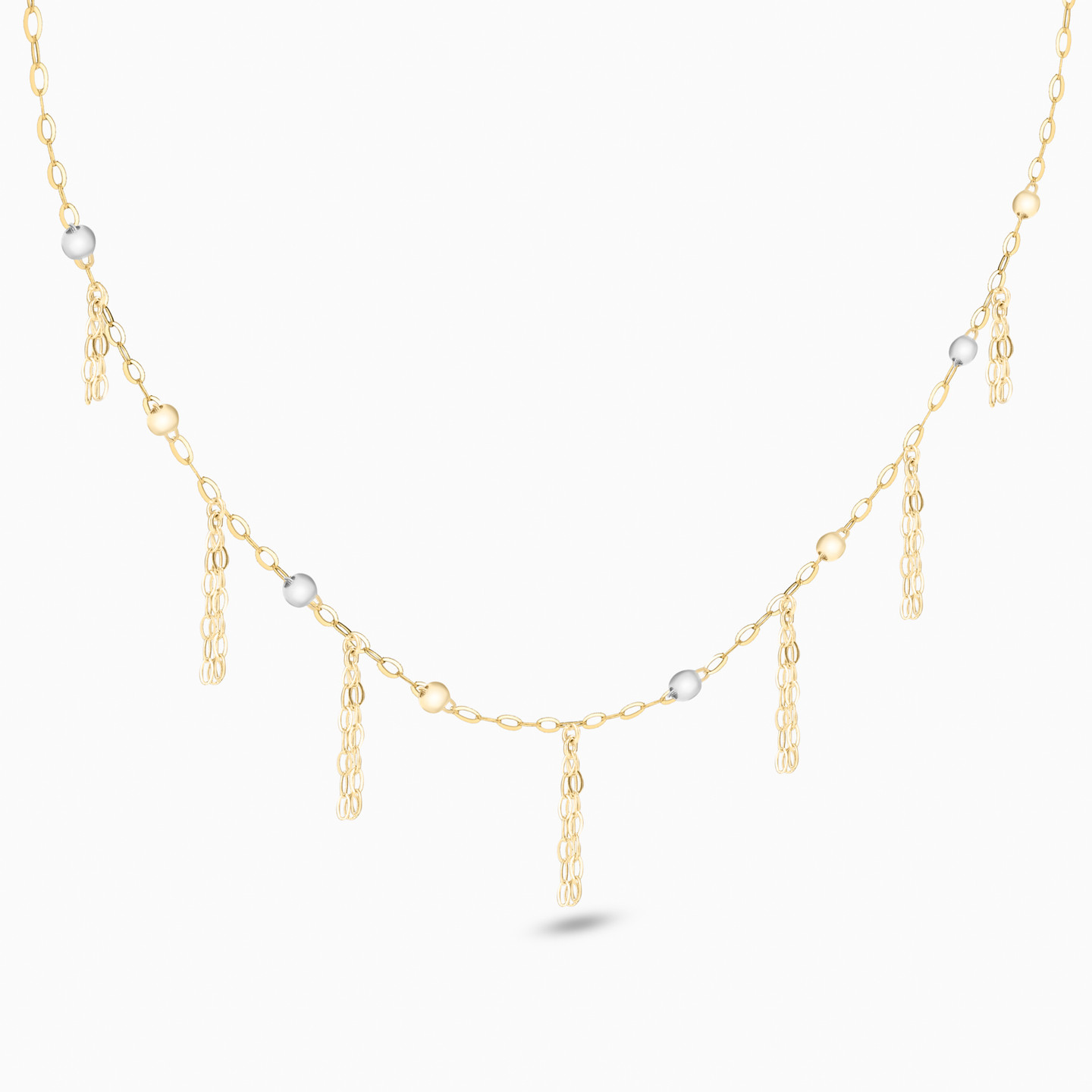 Links Chain Necklace in 18K Gold - 2 Links Chain Necklace in 18K Gold - 2
