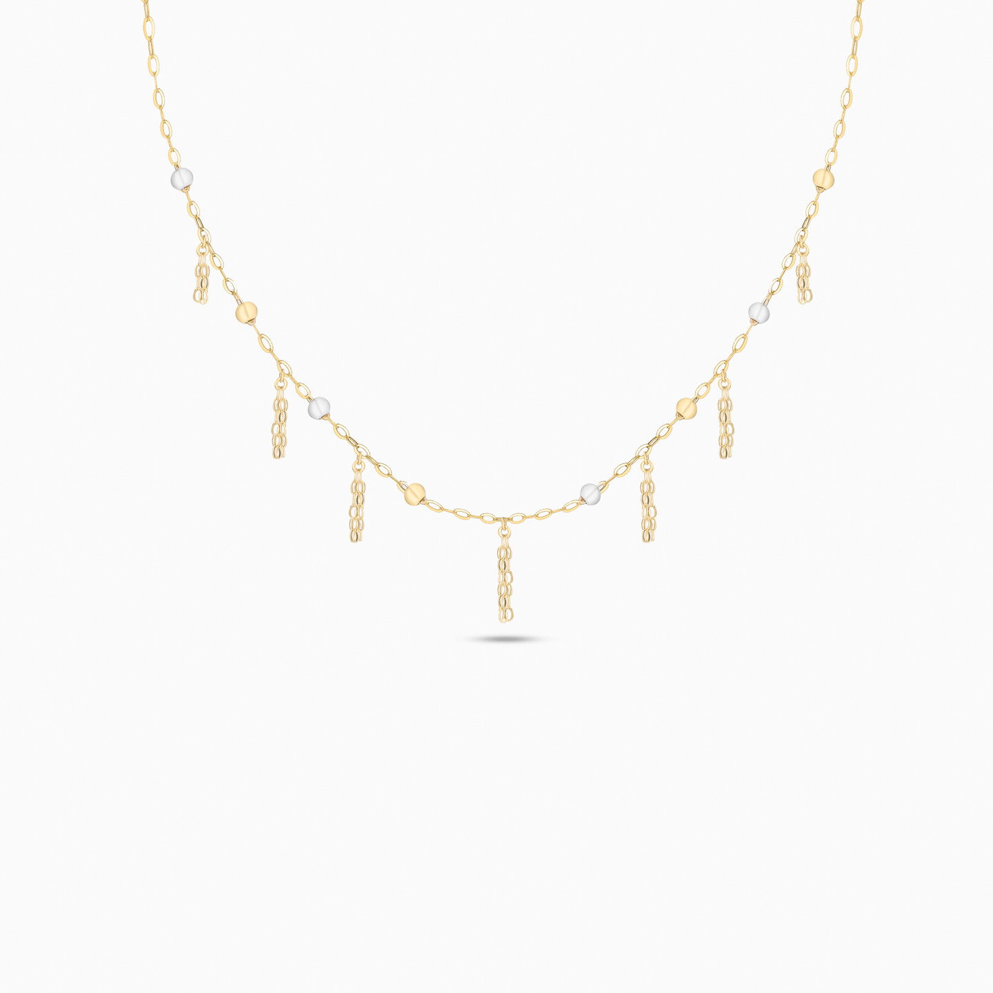 Links Chain Necklace in 18K Gold - 3 Links Chain Necklace in 18K Gold - 3