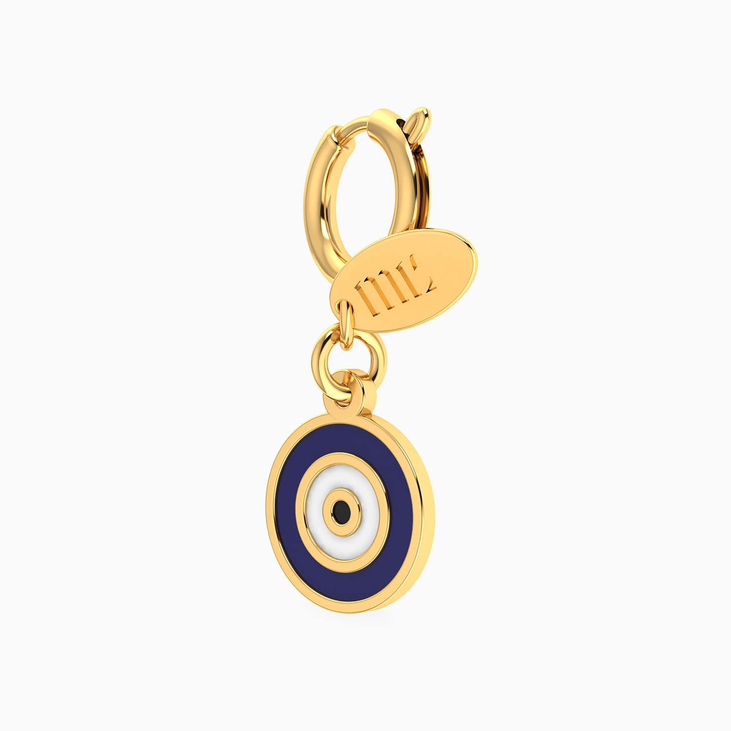 Kids Evil Eye Enamel Coated Charm in 14K Gold - 3 Kids Evil Eye Enamel Coated Charm in 14K Gold - 3