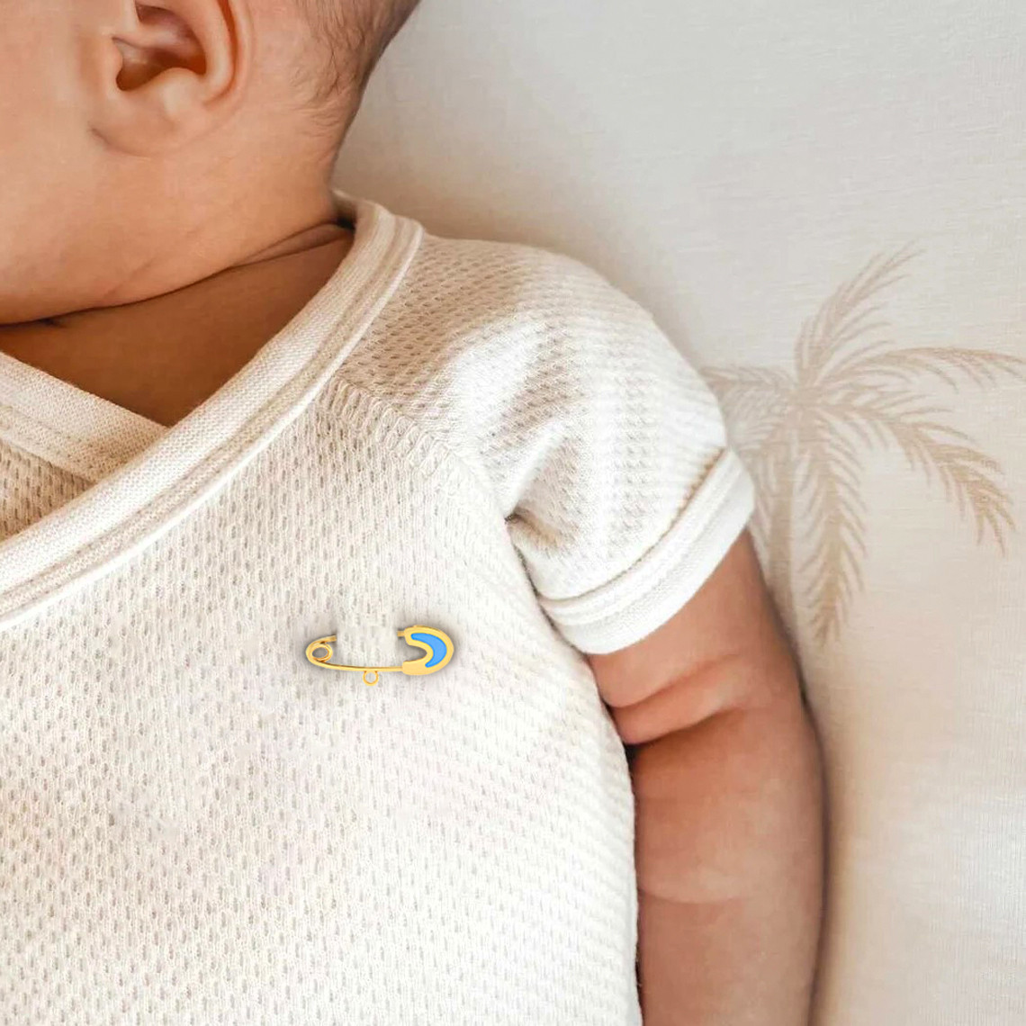 Kids Pin Enamel Coated Pendant in 14K Gold - 2 Kids Pin Enamel Coated Pendant in 14K Gold - 2