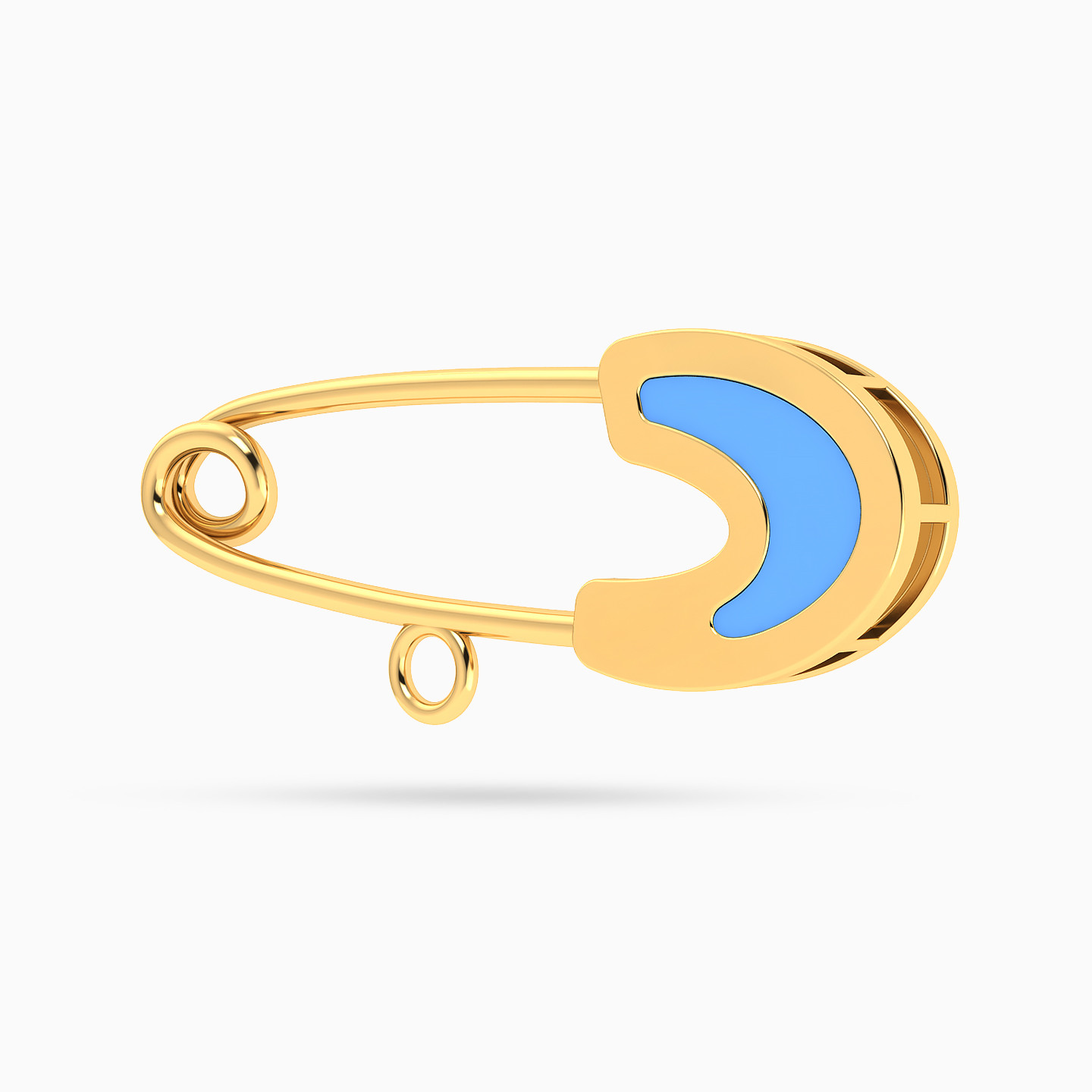 Kids Pin Enamel Coated Pendant in 14K Gold - 3 Kids Pin Enamel Coated Pendant in 14K Gold - 3