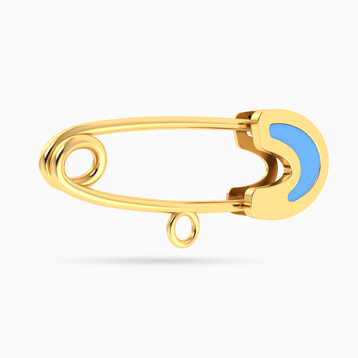 Kids Pin Enamel Coated Pendant in 14K Gold - 4 Kids Pin Enamel Coated Pendant in 14K Gold - 4