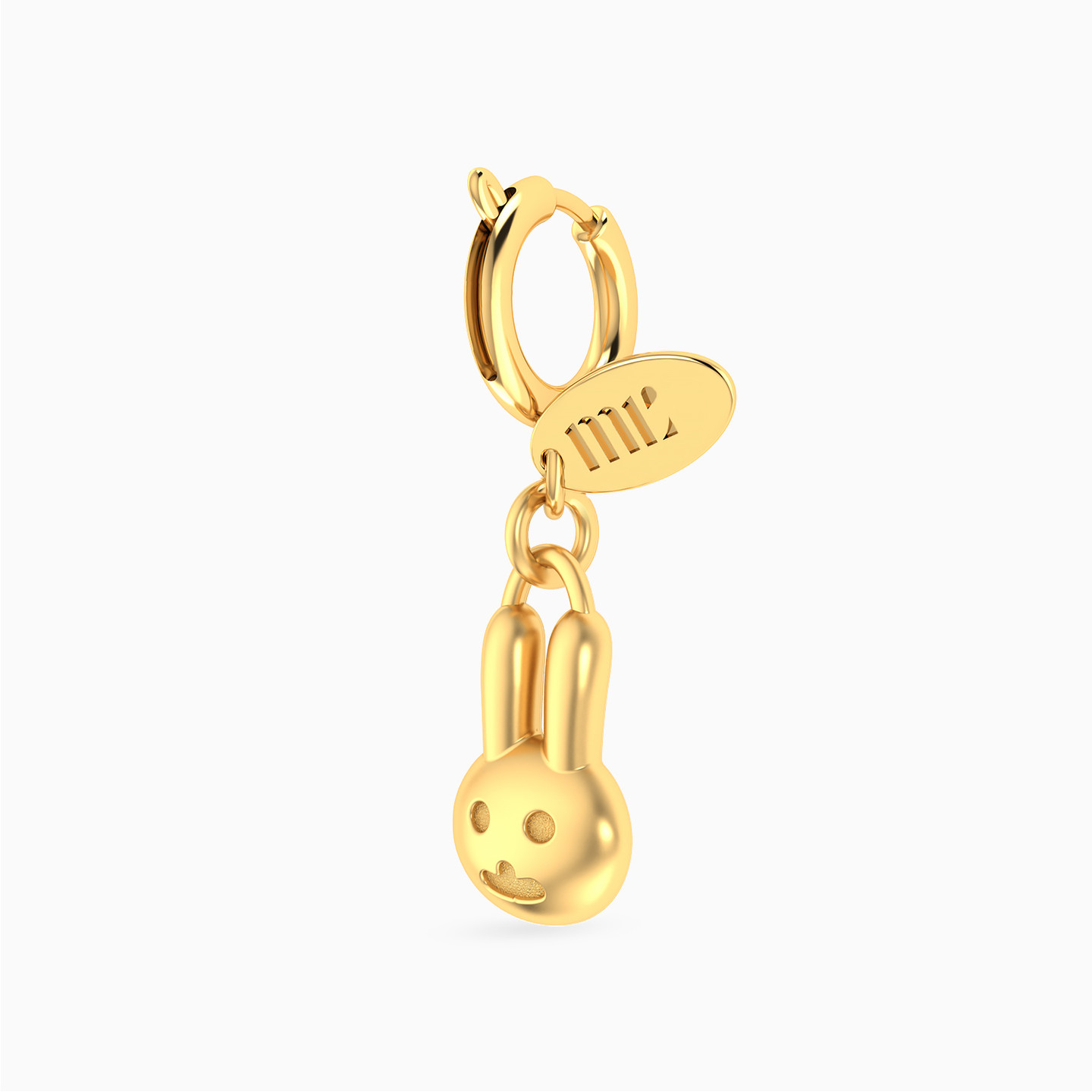 Kids Rabbit Charm in 14K Gold - 3 Kids Rabbit Charm in 14K Gold - 3