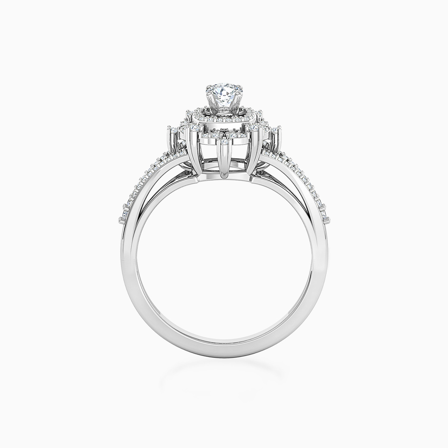 18K Gold Diamond Solitaire Ring - 3