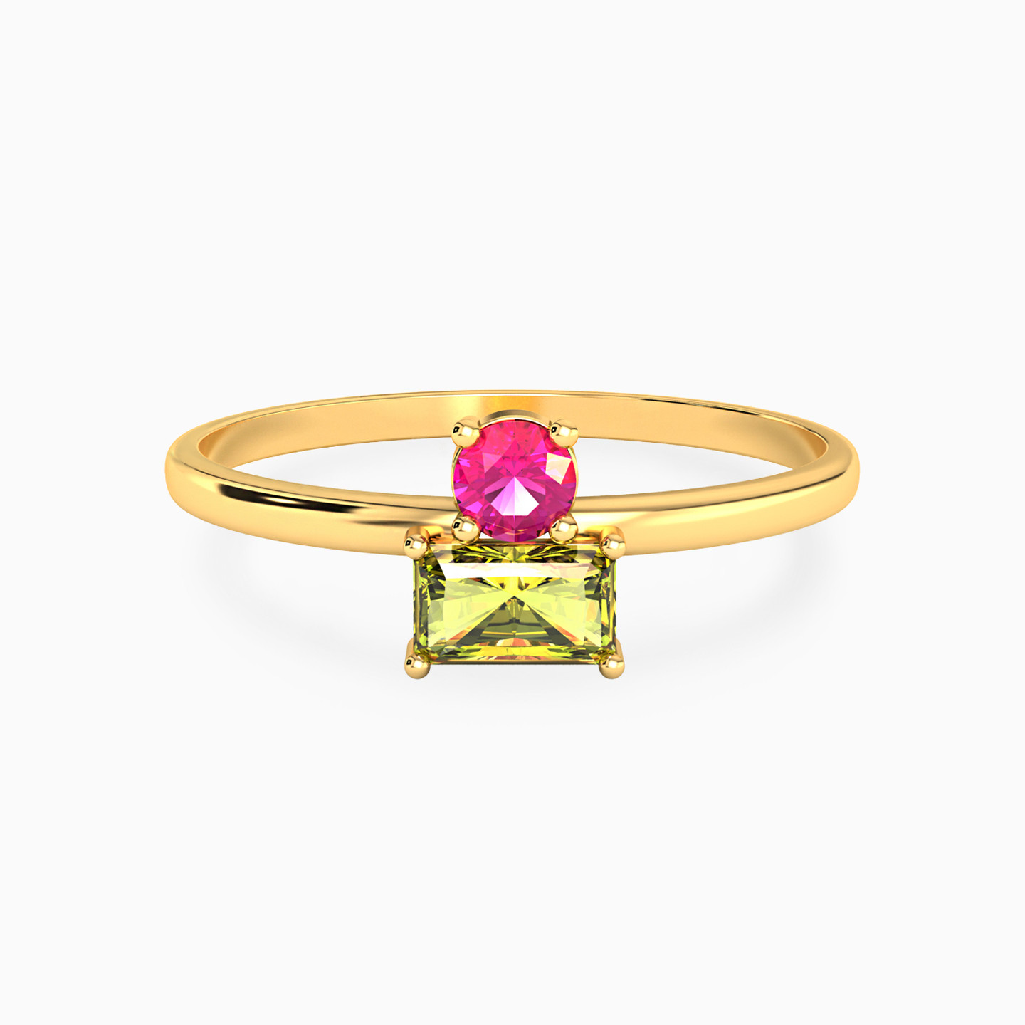 Colored Stones Ring in 14K Gold Colored Stones Ring in 14K Gold