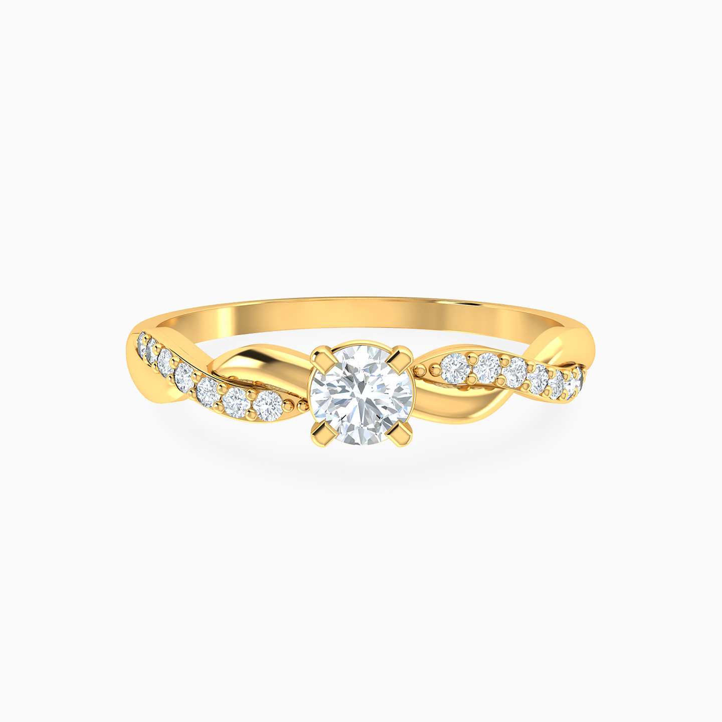 Clear Stone Ring in 14K Gold Clear Stone Ring in 14K Gold