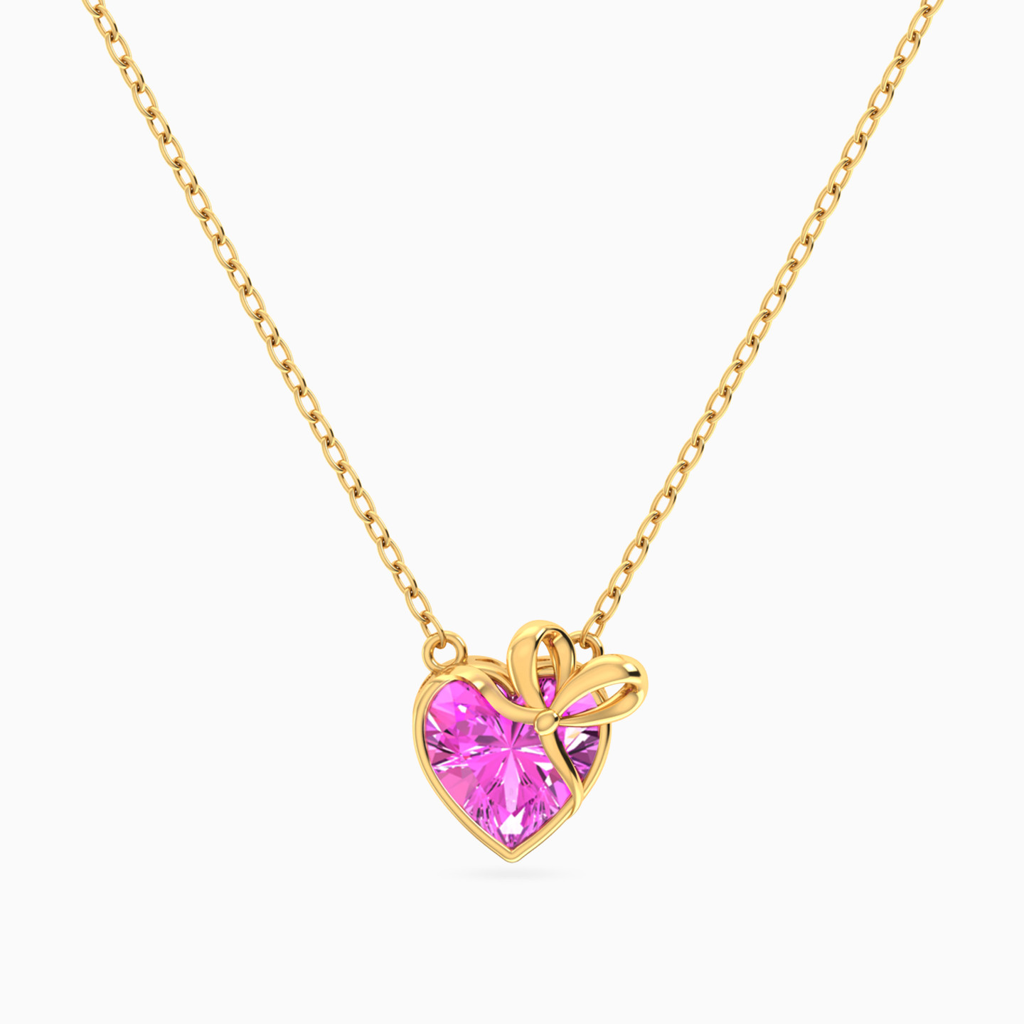 Square Purple Stone Charm In 14K Gold | Miss L' Egypt
