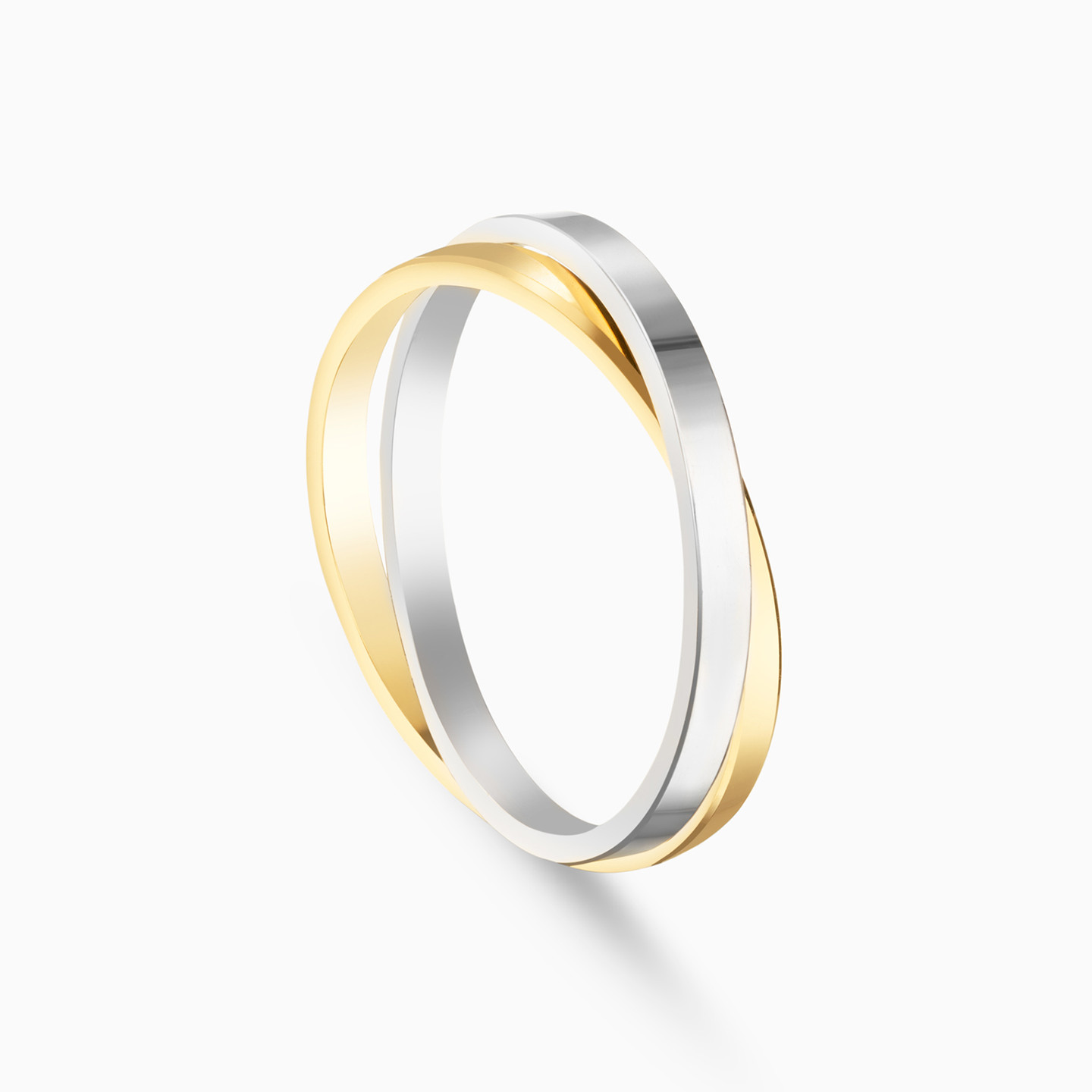 Intertwined Wedding band in 18K Gold - 57 - 2 Intertwined Wedding band in 18K Gold - 57 - 2