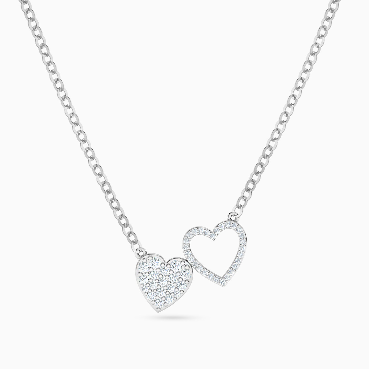 Heart Diamonds Necklace in 18K Gold Heart Diamonds Necklace in 18K Gold