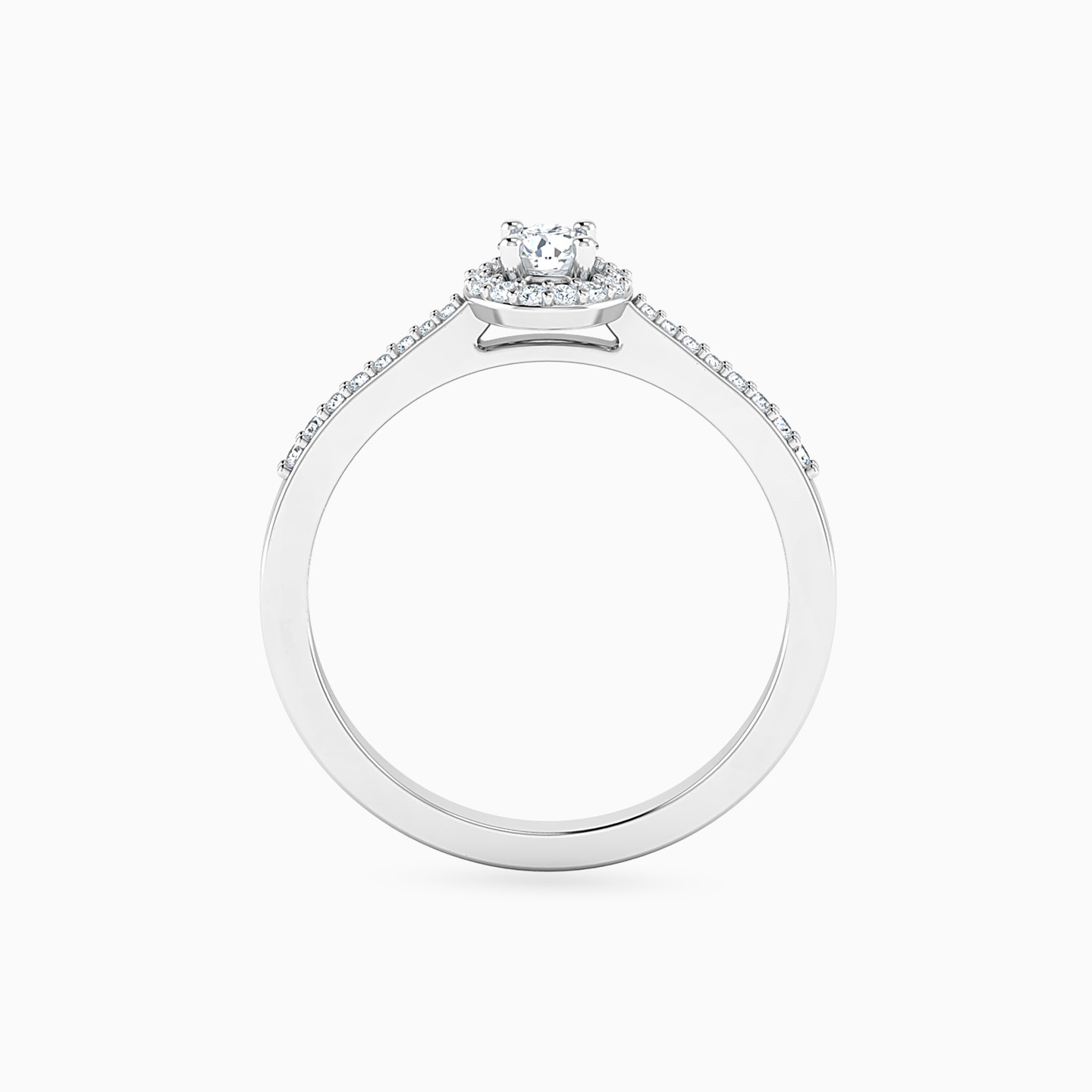 Circle Diamond Ring in 18K Gold - 5 Circle Diamond Ring in 18K Gold - 5