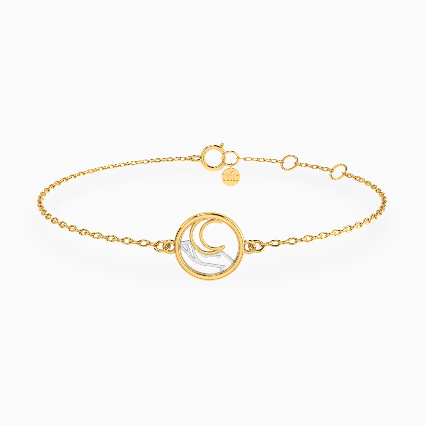Half Moon Chain Bracelet in 14K Gold Half Moon Chain Bracelet in 14K Gold