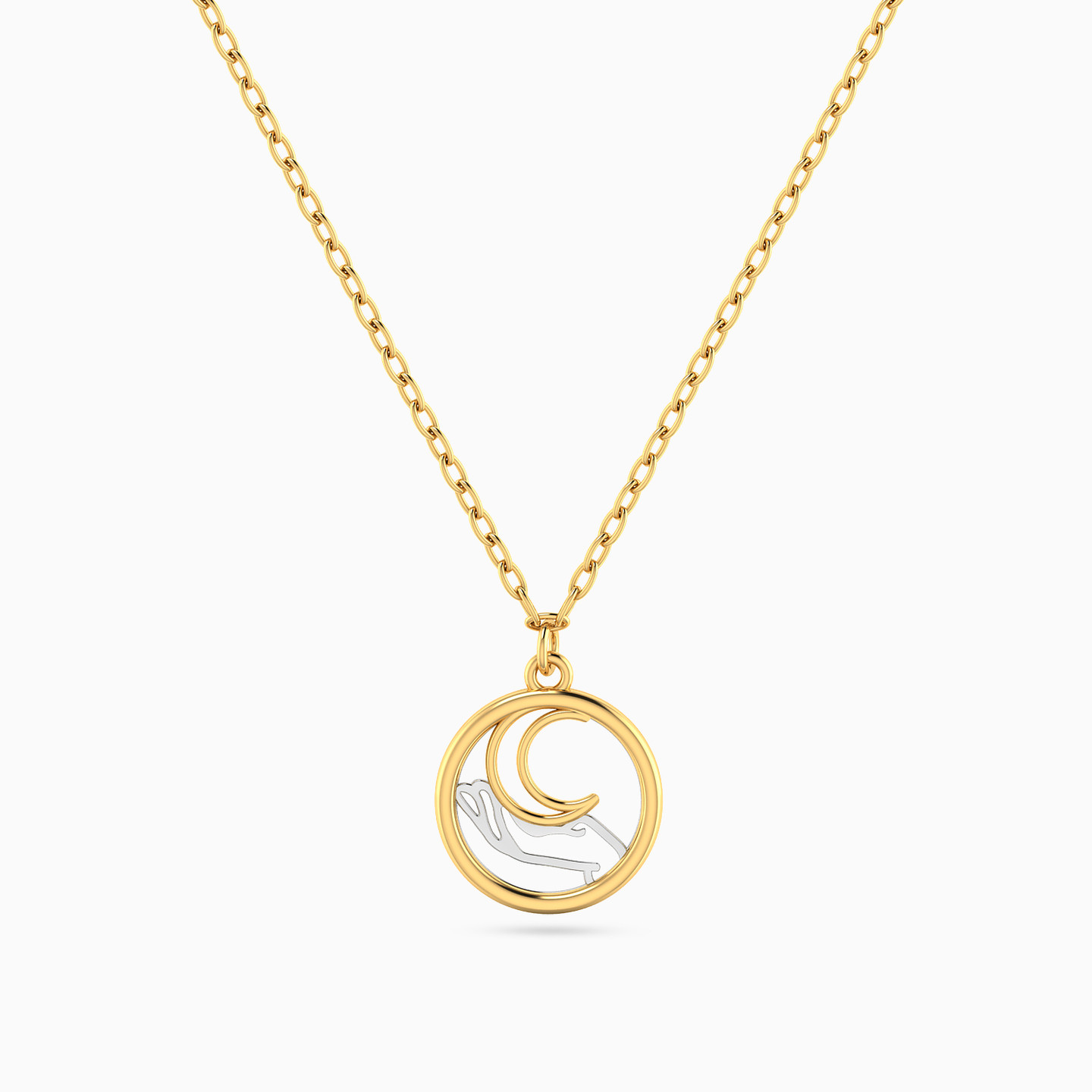 Half Moon Necklace in 14K Gold Half Moon Necklace in 14K Gold
