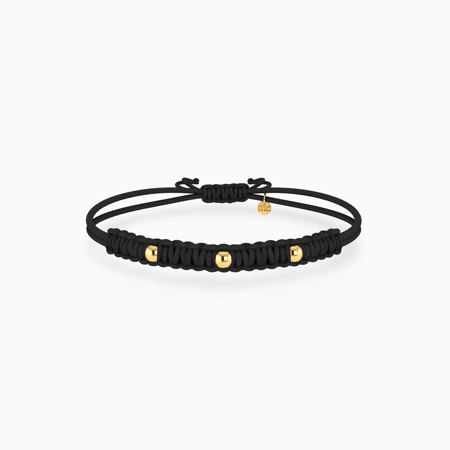 Kids Beads Cord Bracelet In 14K Gold Kids Beads Cord Bracelet In 14K Gold