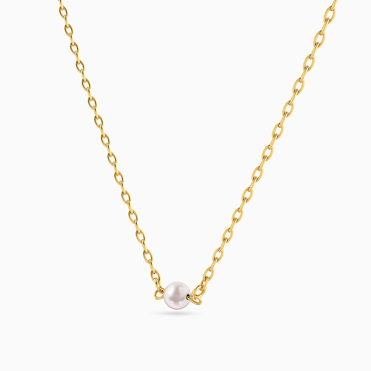 Kids Pearl Necklace In 14K Gold - 2 Kids Pearl Necklace In 14K Gold - 2
