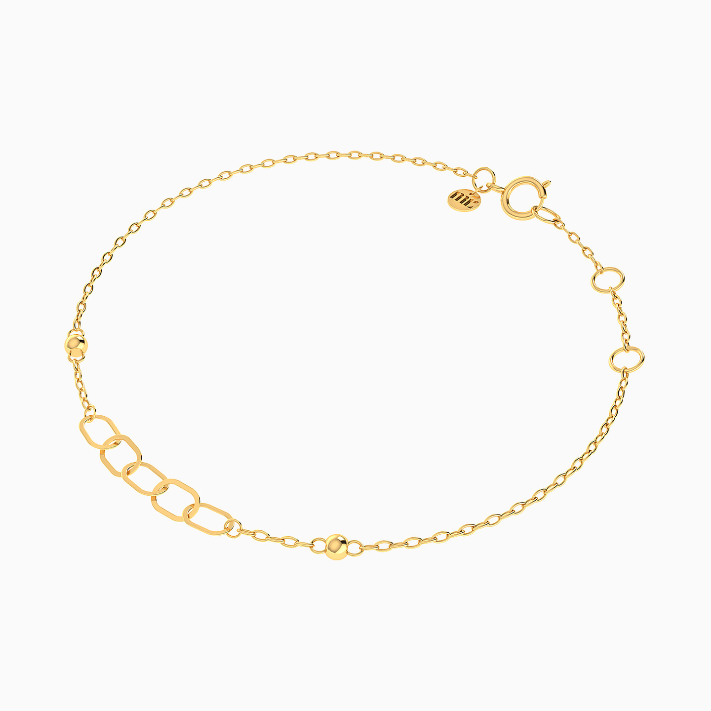 Chain Bracelet In 18K Gold - 3 Chain Bracelet In 18K Gold - 3