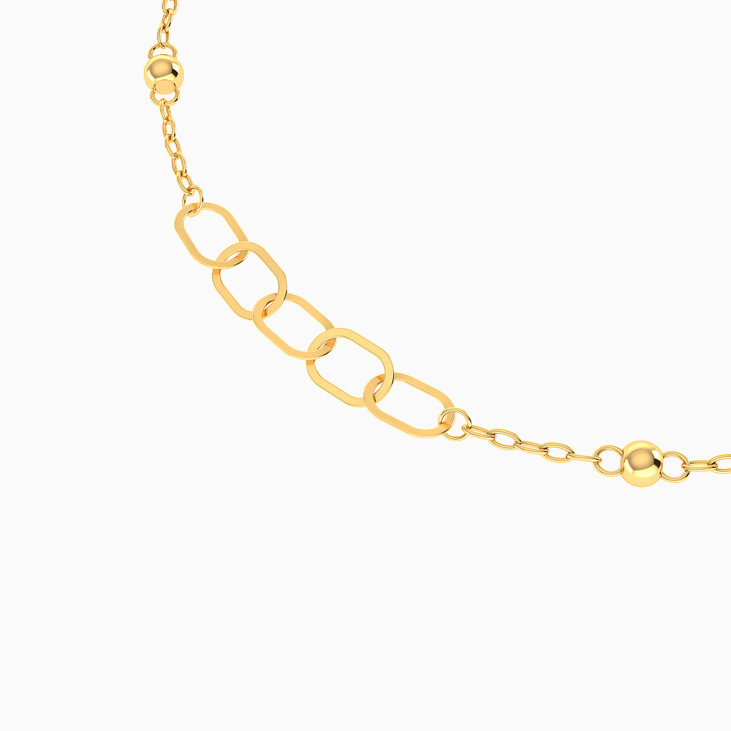 Chain Bracelet In 18K Gold - 4 Chain Bracelet In 18K Gold - 4