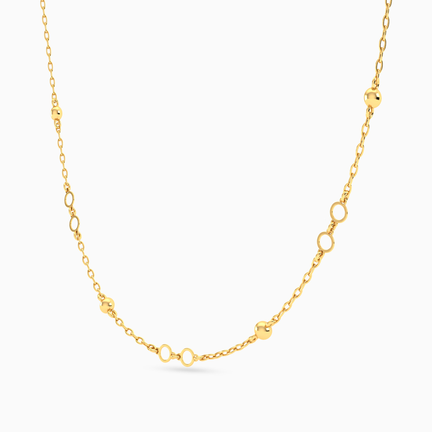 Chain Necklace In 18K Gold - 2 Chain Necklace In 18K Gold - 2