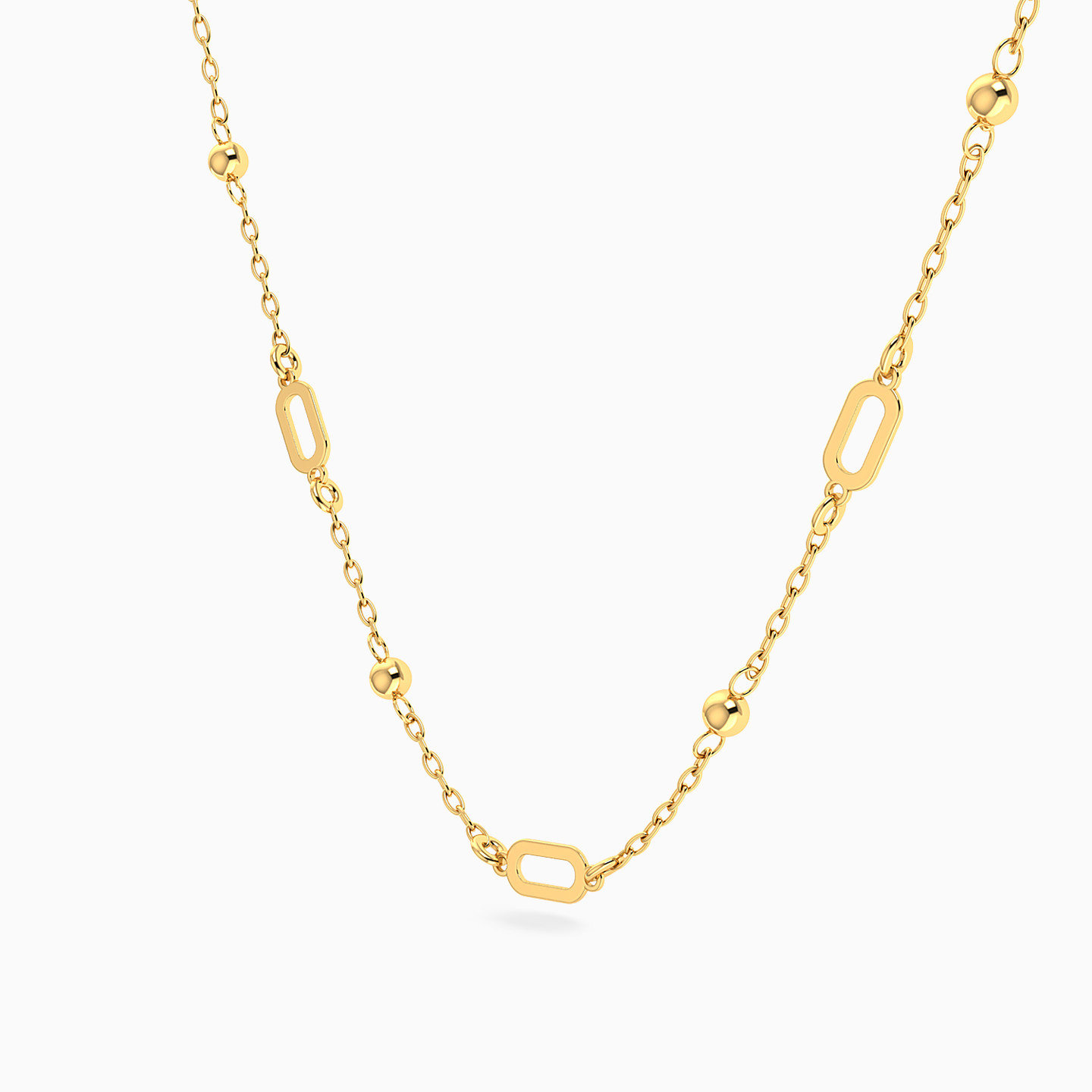 Chain Necklace In 18K Gold - 2 Chain Necklace In 18K Gold - 2