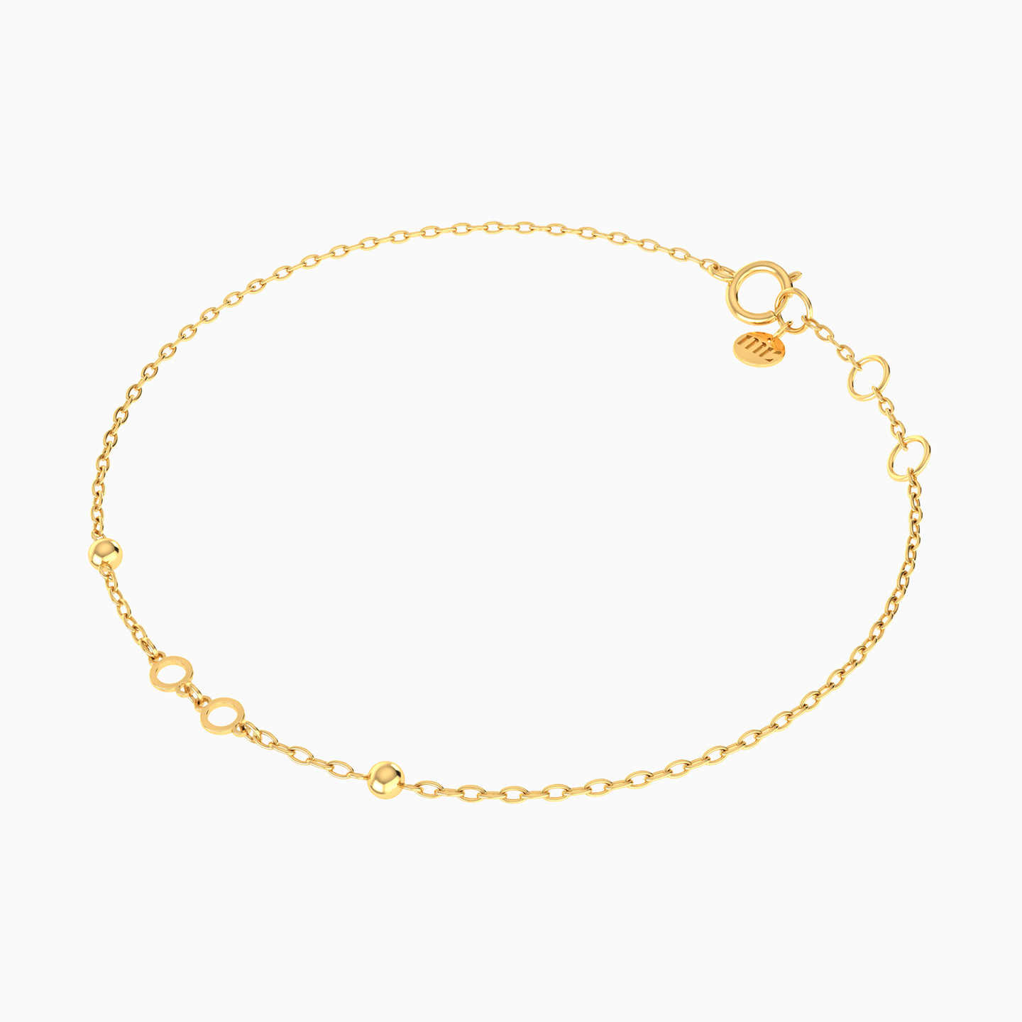Chain Bracelet In 18K Gold - 3 Chain Bracelet In 18K Gold - 3