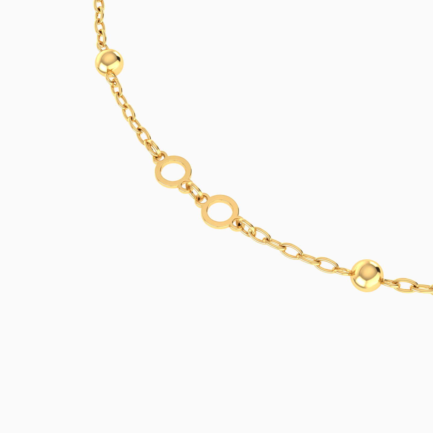 Chain Bracelet In 18K Gold - 4 Chain Bracelet In 18K Gold - 4